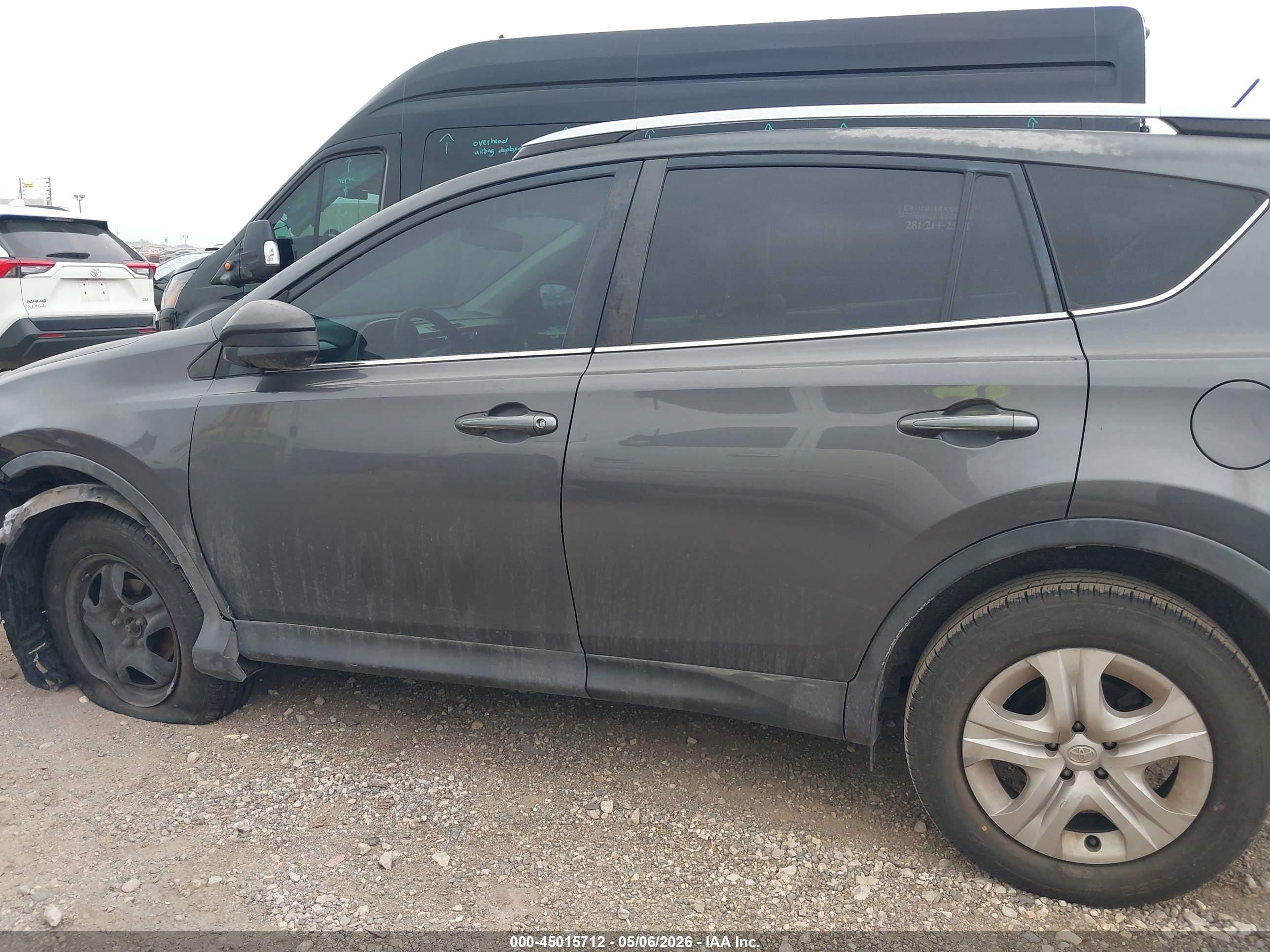 2013 Toyota Rav4 Le Серый vin: 2T3ZFREV0DW054043