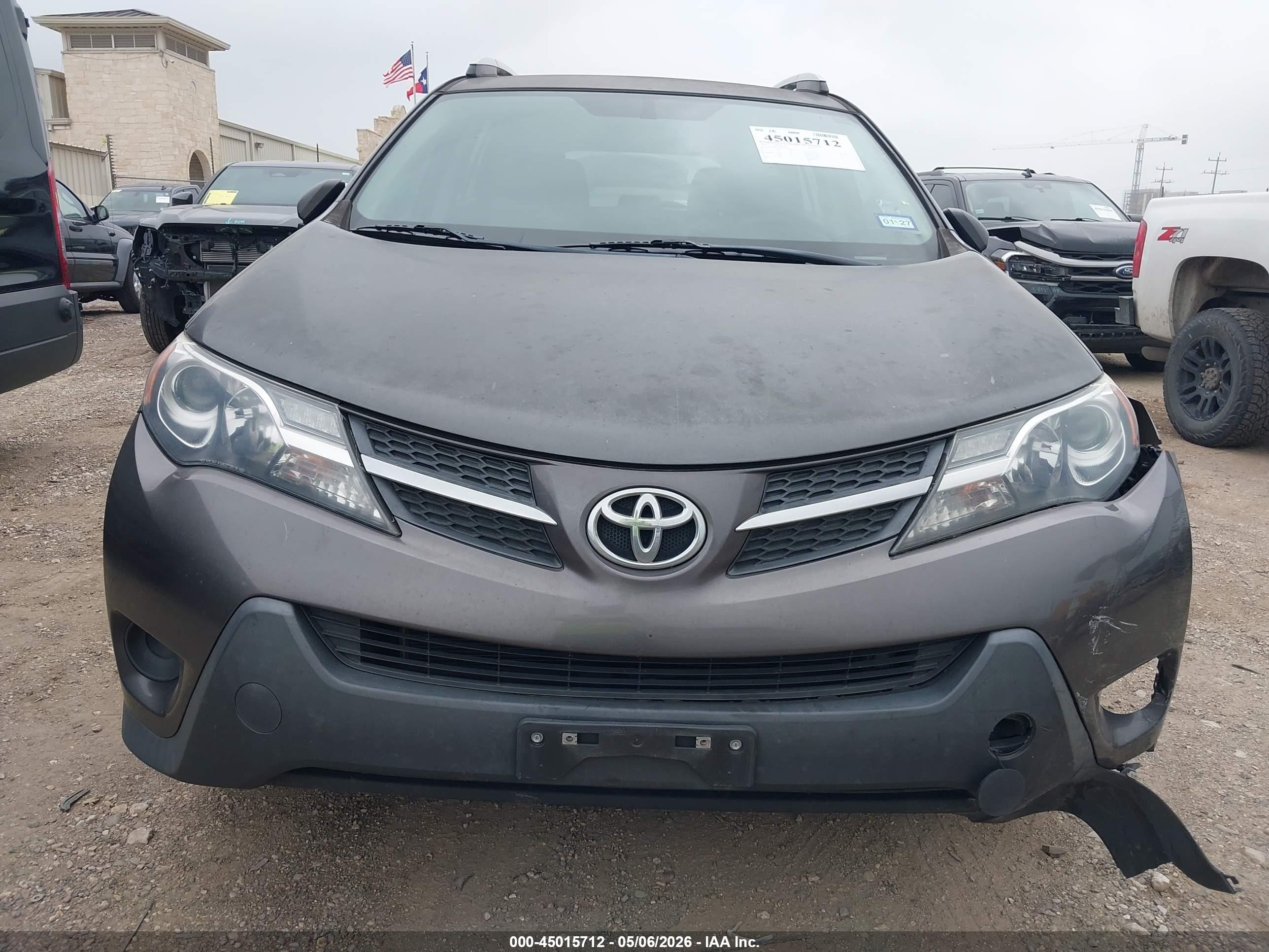2013 Toyota Rav4 Le Серый vin: 2T3ZFREV0DW054043