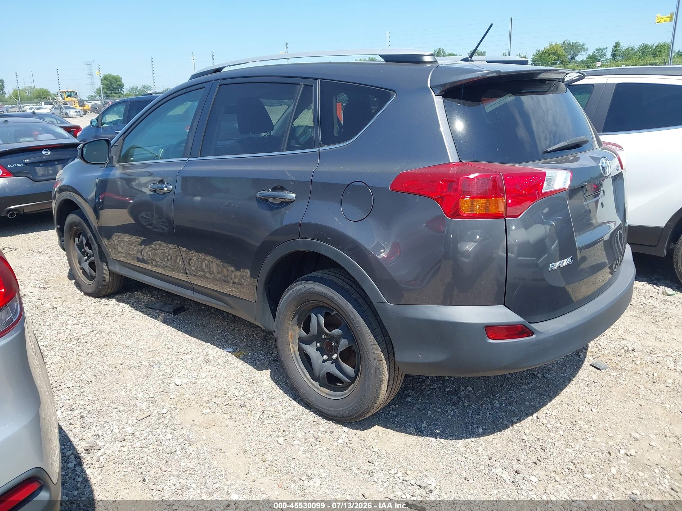 2013 Toyota Rav4 Le Blue vin: 2T3ZFREV1DW009743