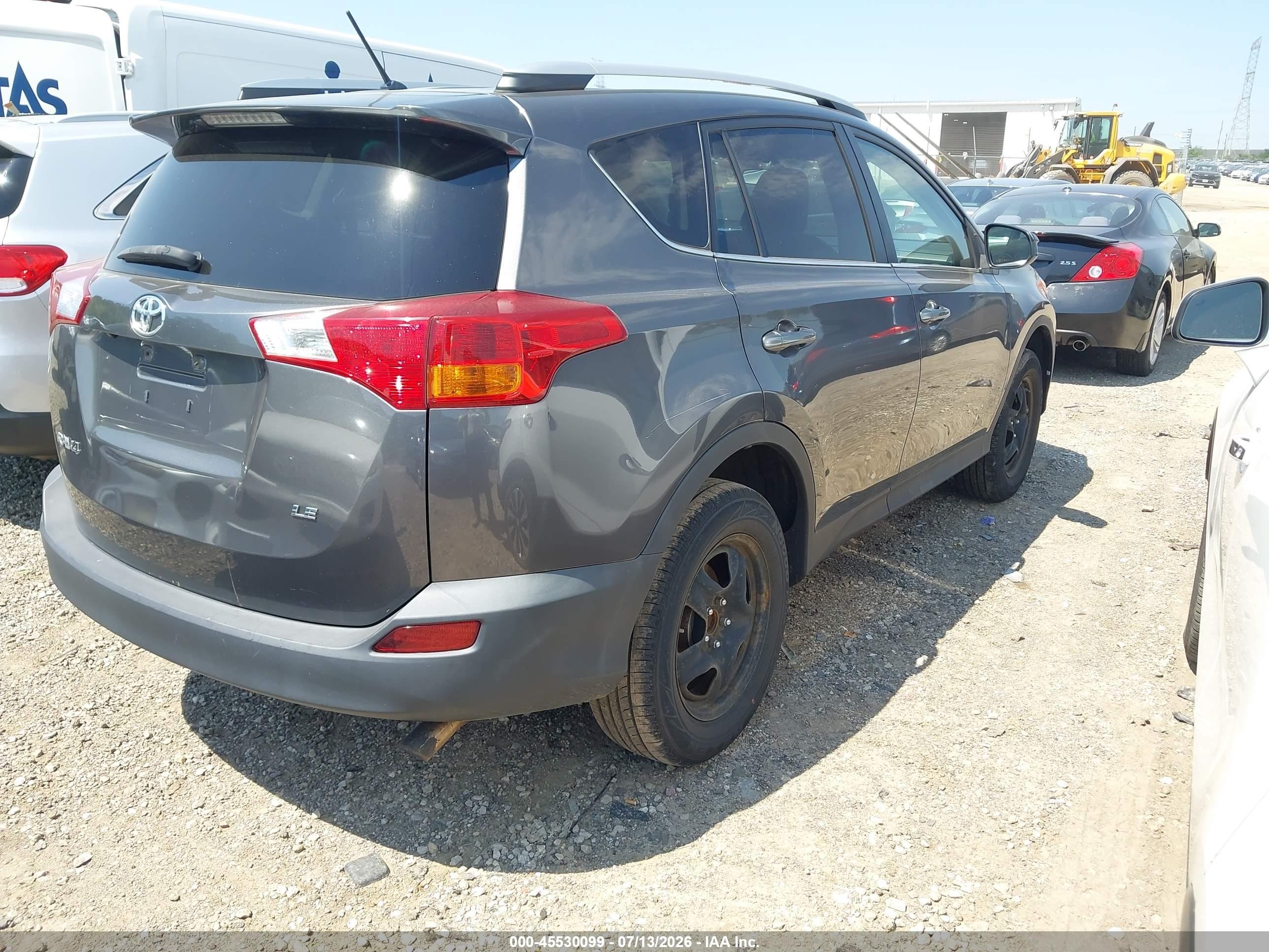 2013 Toyota Rav4 Le Blue vin: 2T3ZFREV1DW009743