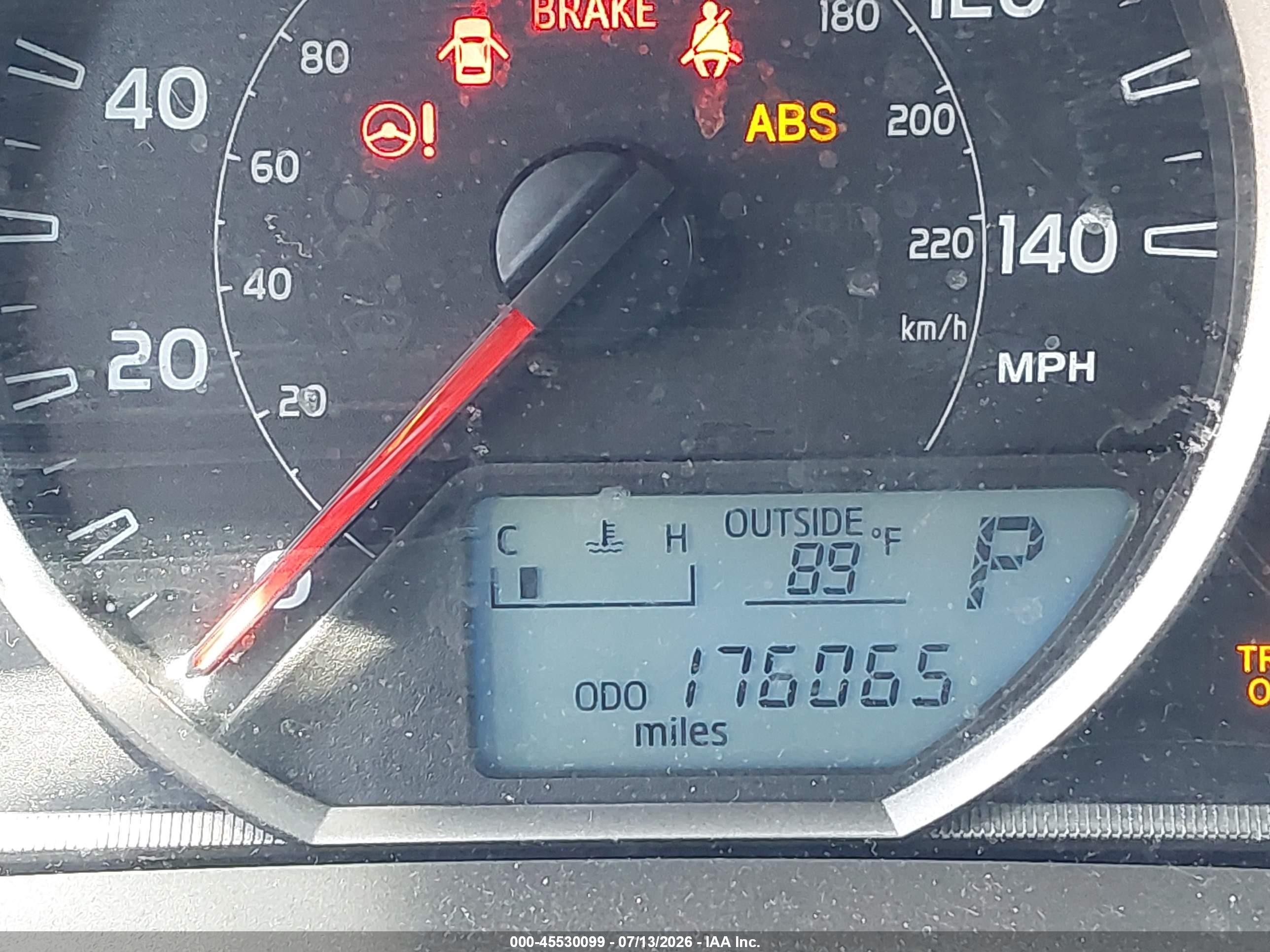 2013 Toyota Rav4 Le Blue vin: 2T3ZFREV1DW009743