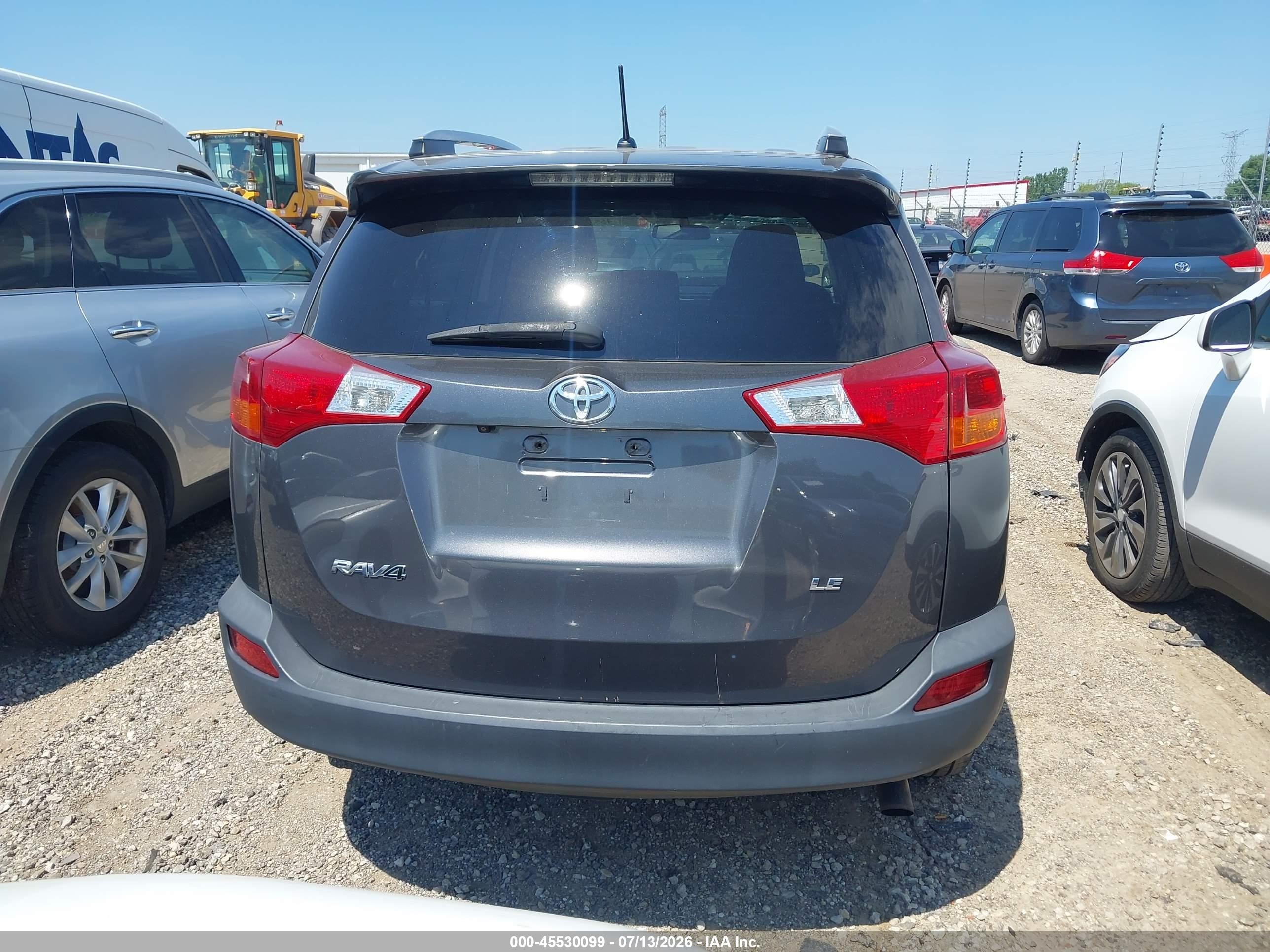2013 Toyota Rav4 Le Blue vin: 2T3ZFREV1DW009743