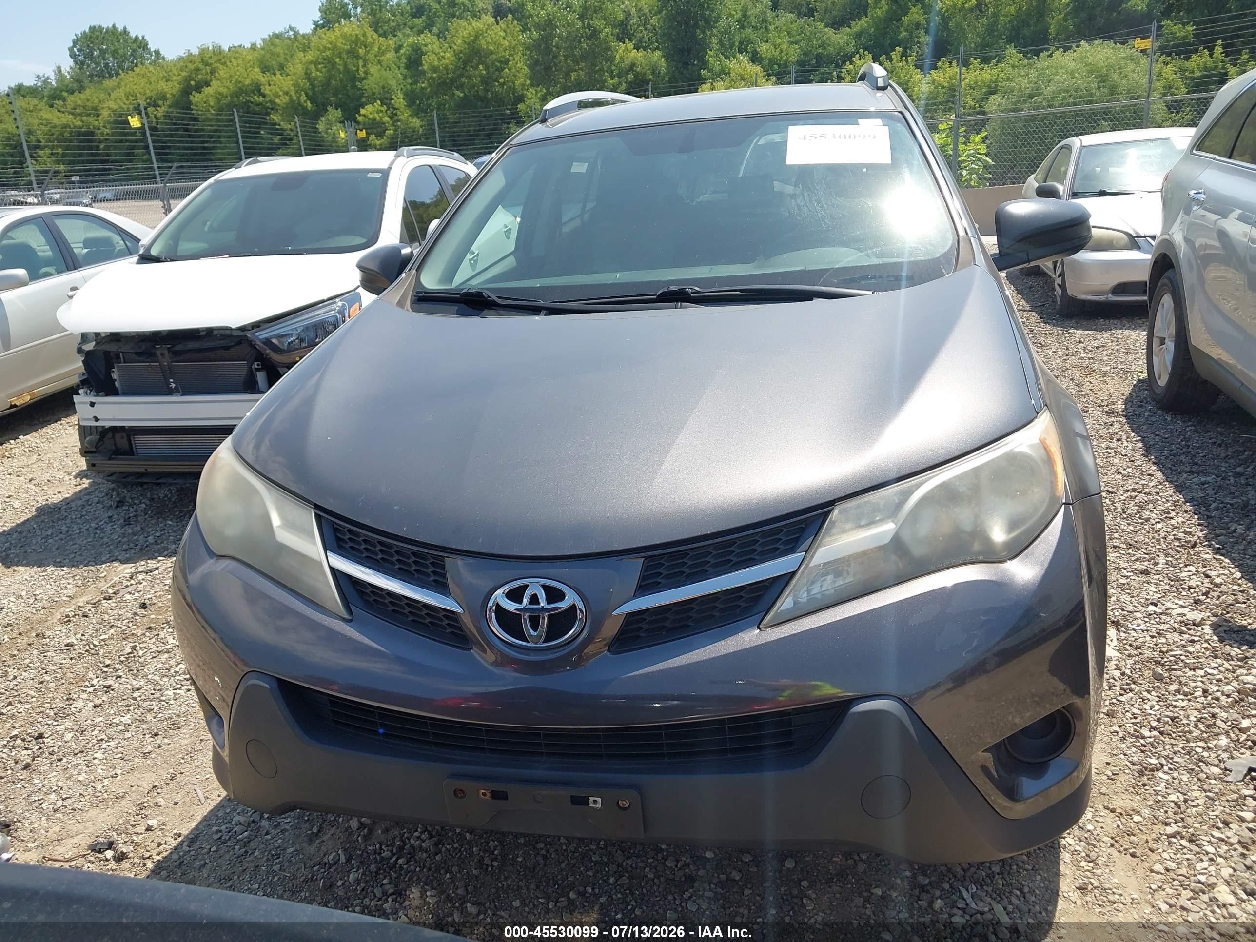 2013 Toyota Rav4 Le Blue vin: 2T3ZFREV1DW009743