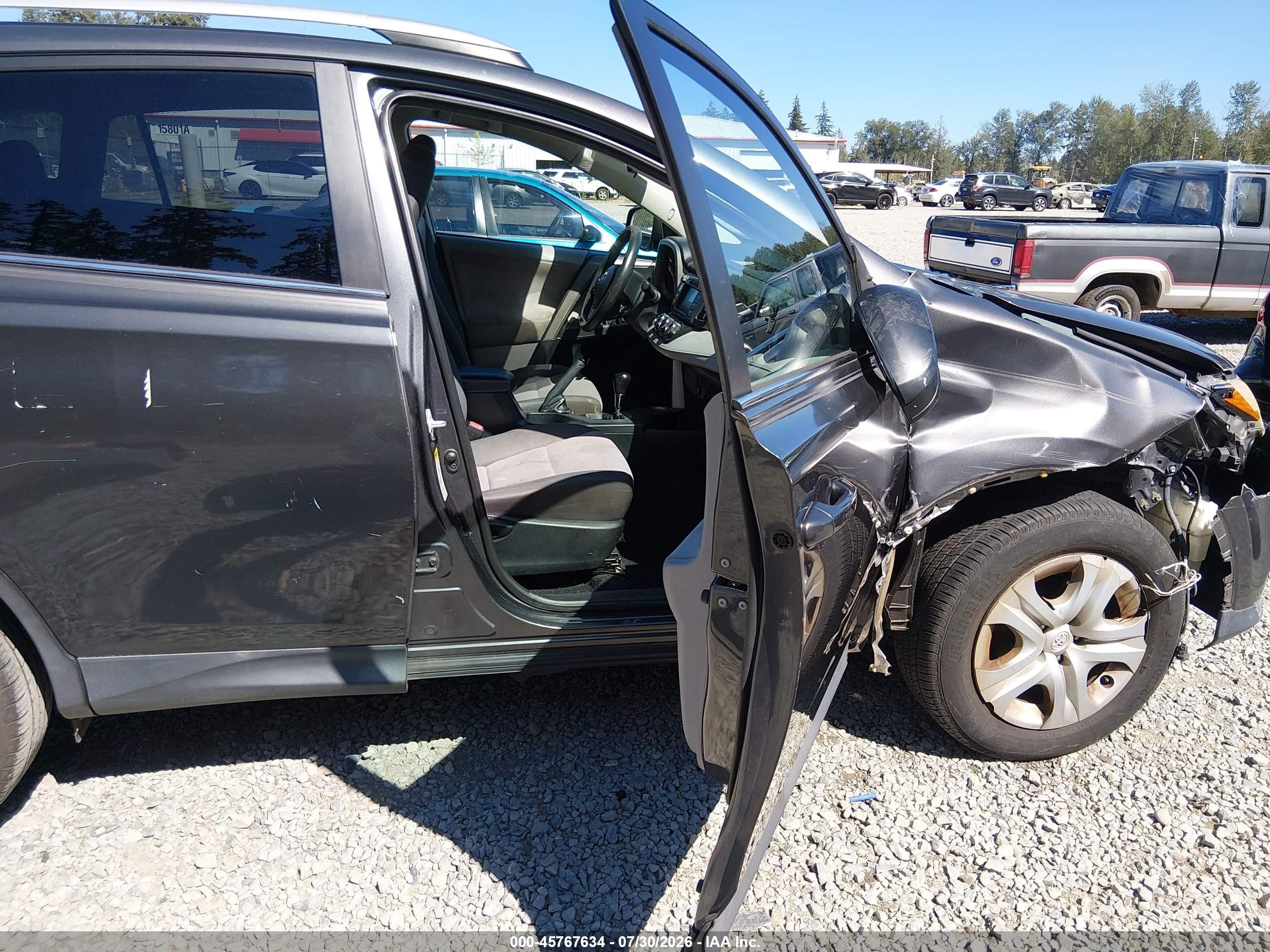 2013 Toyota Rav4 Le Gray vin: 2T3ZFREV1DW015428