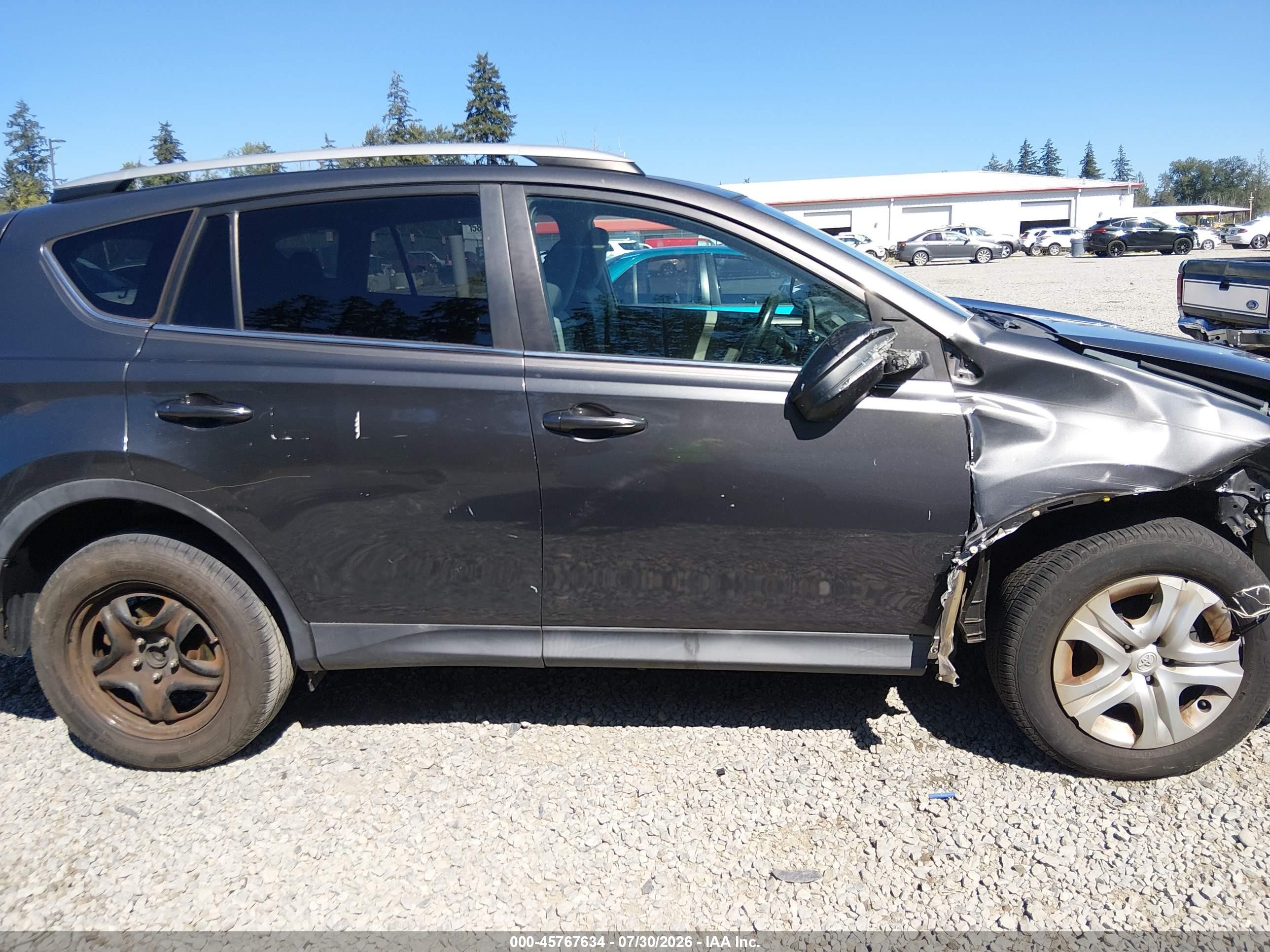 2013 Toyota Rav4 Le Gray vin: 2T3ZFREV1DW015428