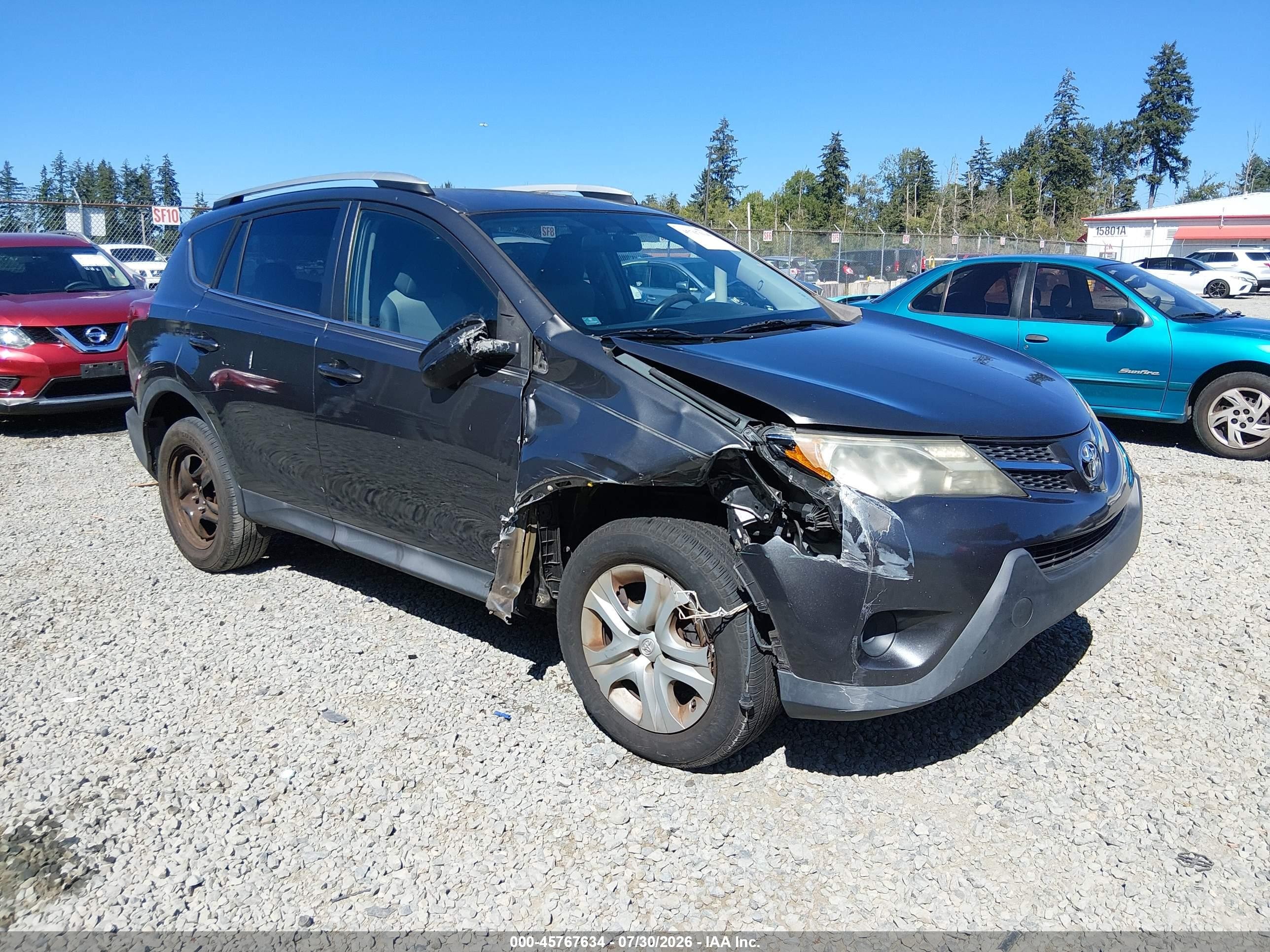 2013 Toyota Rav4 Le Gray vin: 2T3ZFREV1DW015428