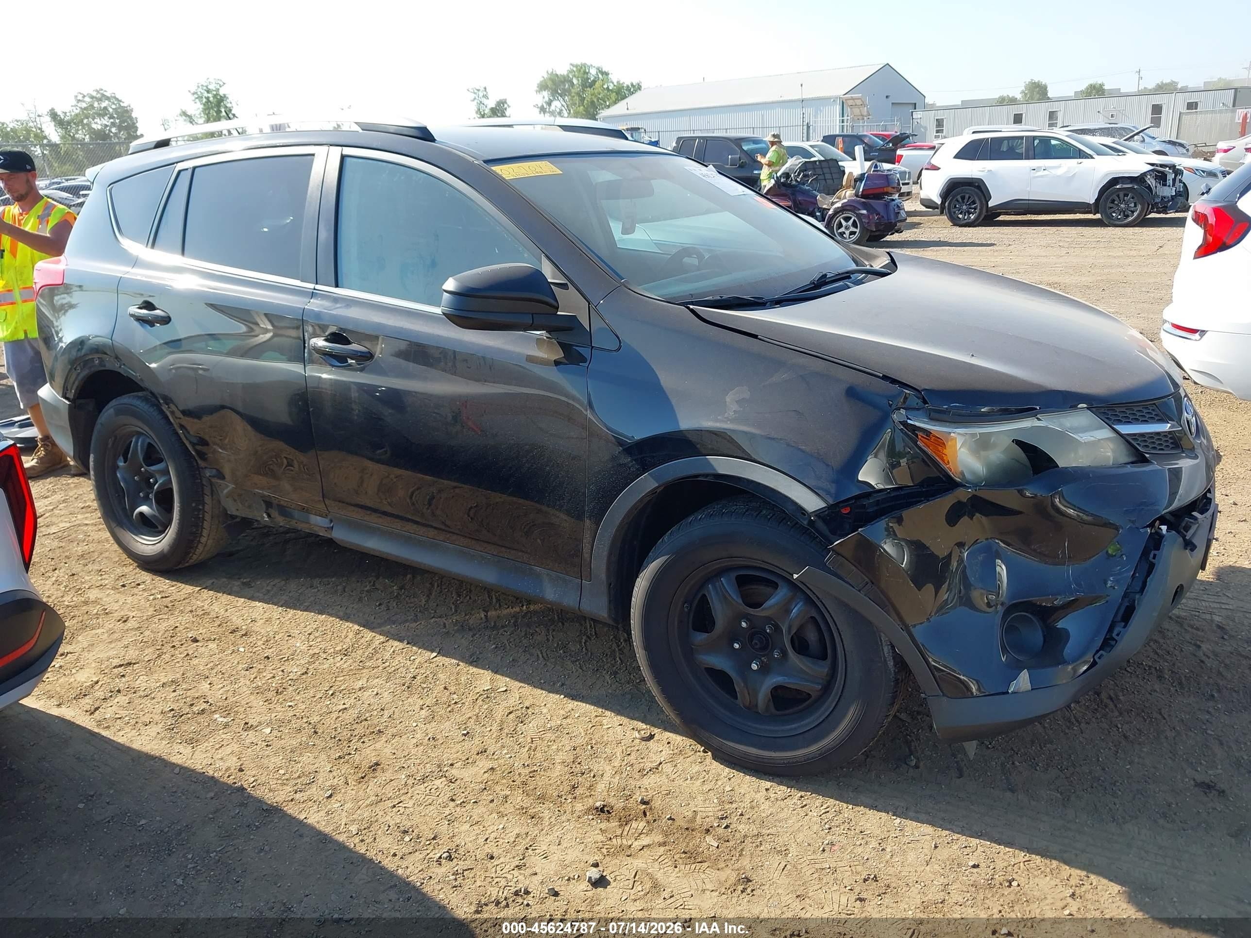 2013 Toyota Rav4 Le Black vin: 2T3ZFREV1DW027045