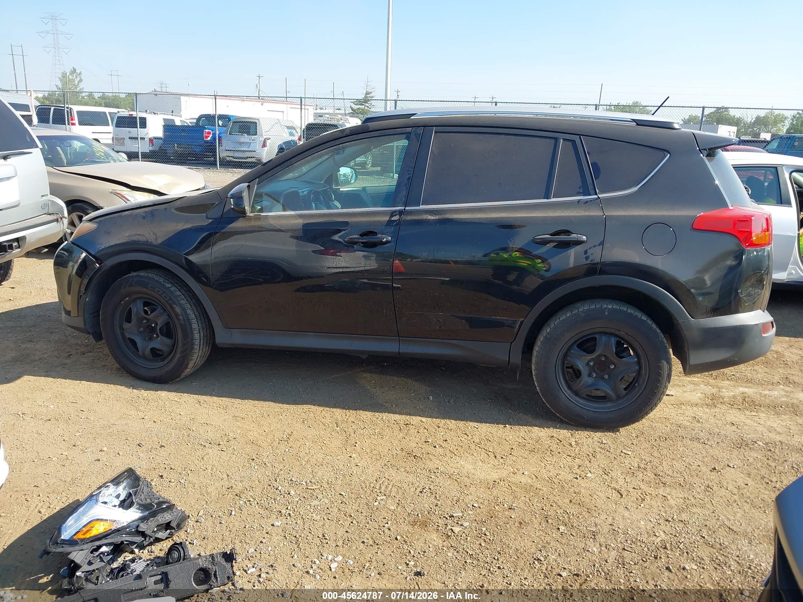 2013 Toyota Rav4 Le Black vin: 2T3ZFREV1DW027045
