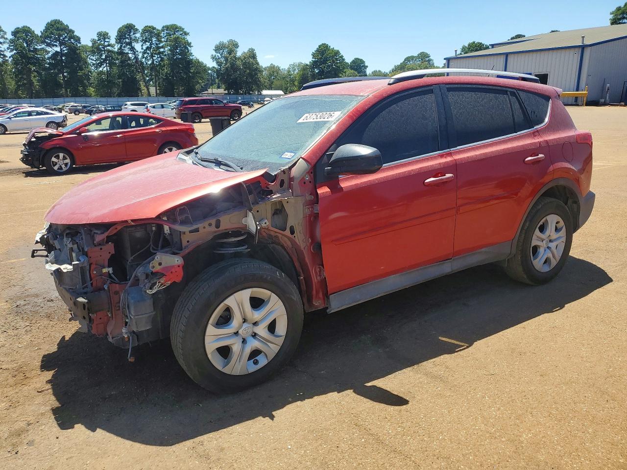 2013 Toyota Rav4 Le Красный vin: 2T3ZFREV1DW033945