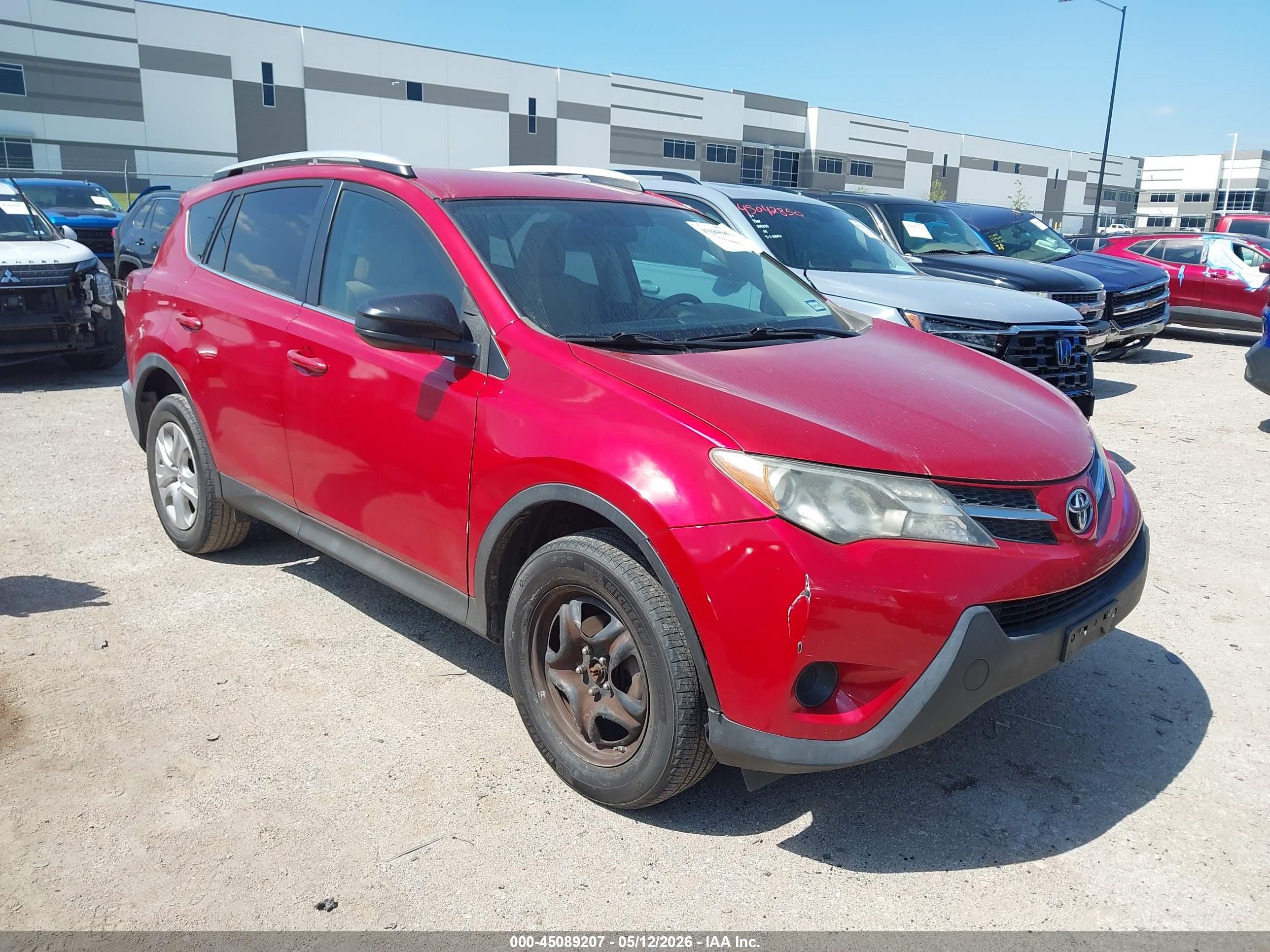 2013 Toyota Rav4 Le Красный vin: 2T3ZFREV1DW037395