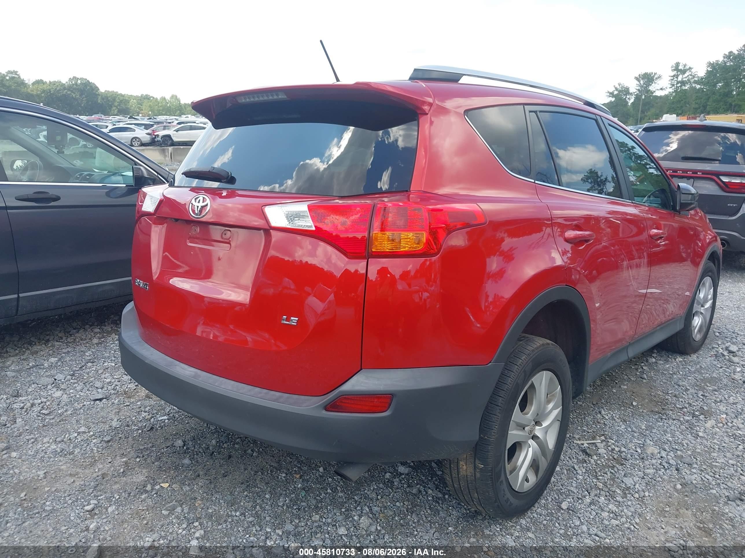 2014 Toyota Rav4 Le Красный vin: 2T3ZFREV1EW090454