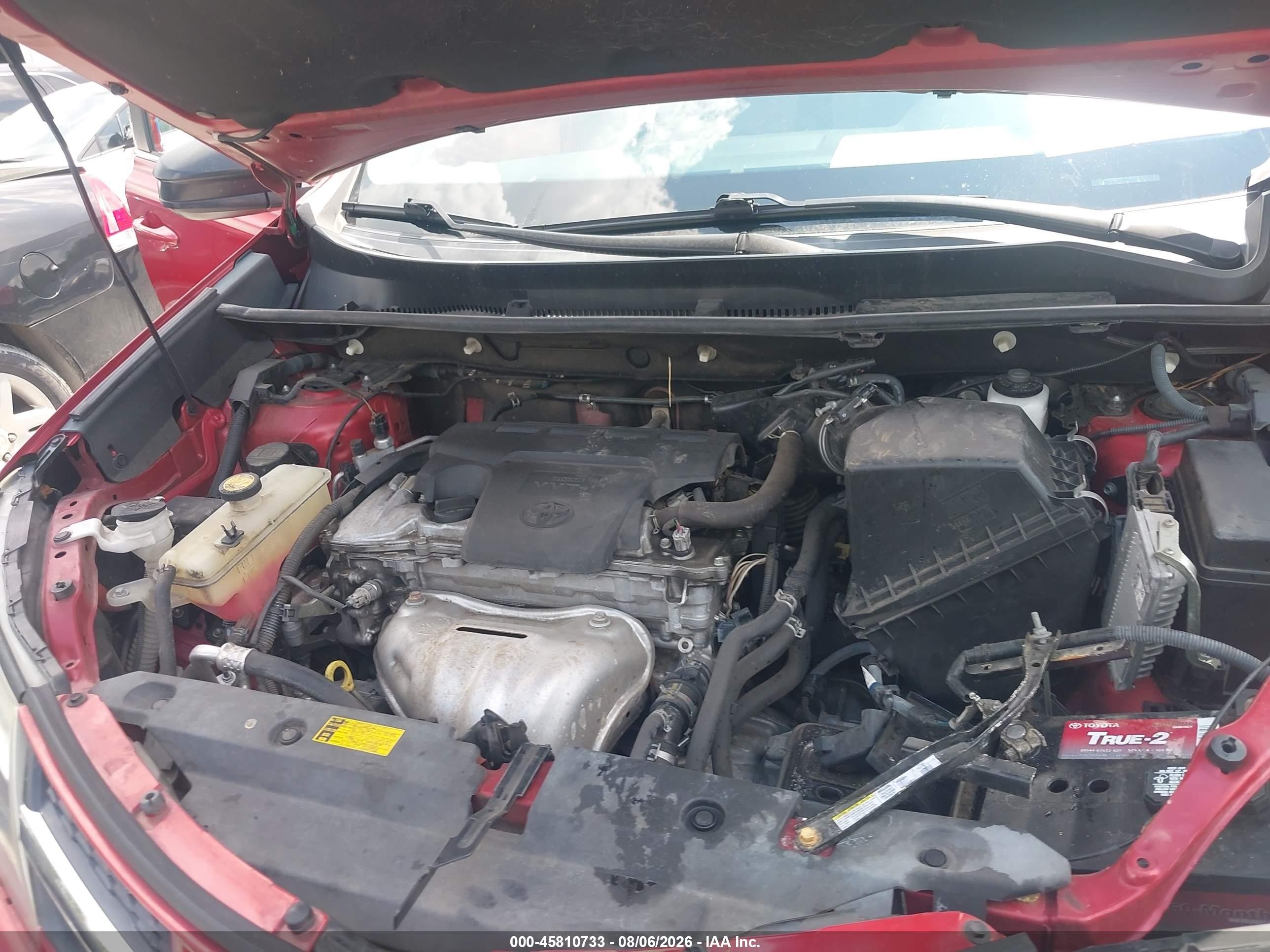 2014 Toyota Rav4 Le Красный vin: 2T3ZFREV1EW090454