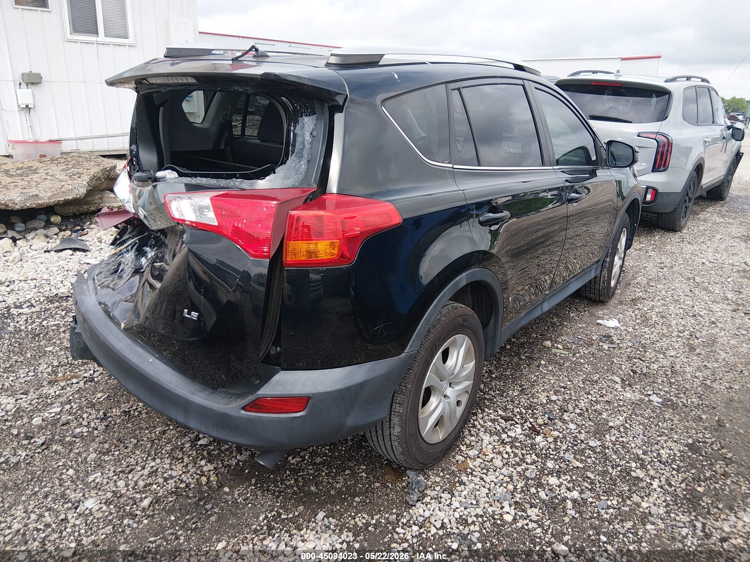 2015 Toyota Rav4 Le Black vin: 2T3ZFREV1FW156115