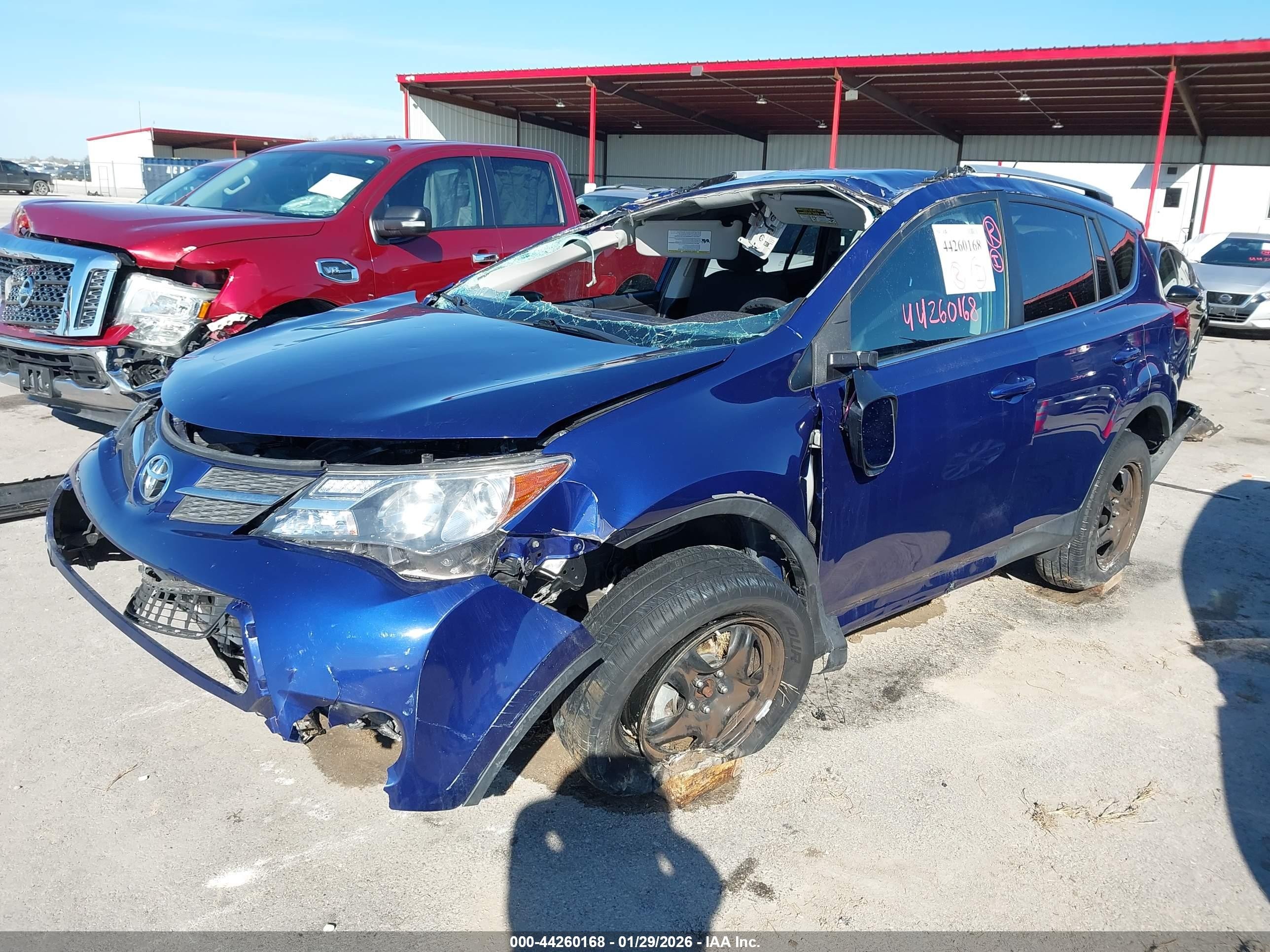 2015 Toyota Rav4 Le Blue vin: 2T3ZFREV1FW194704