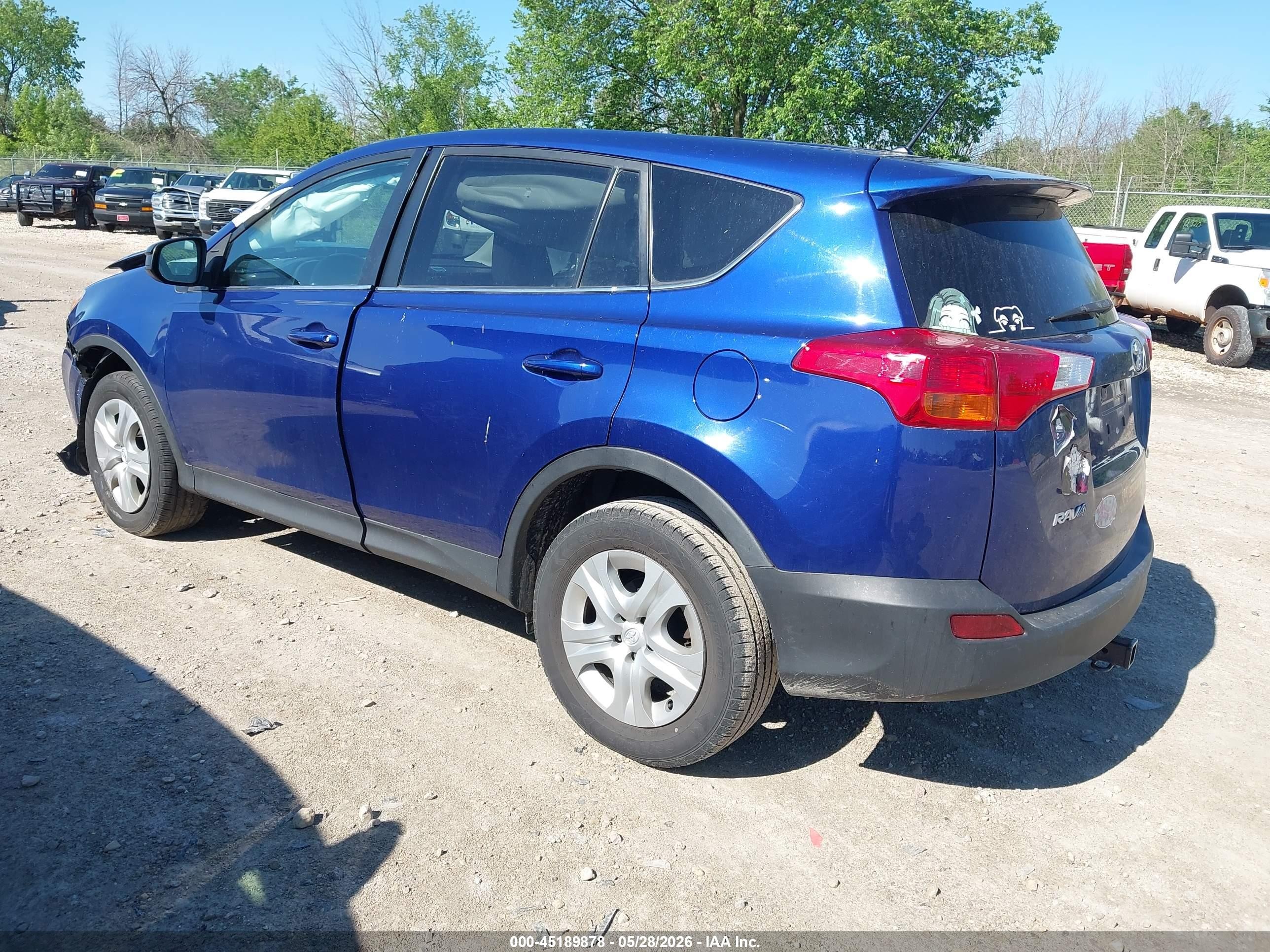 2015 Toyota Rav4 Le Blue vin: 2T3ZFREV1FW195089