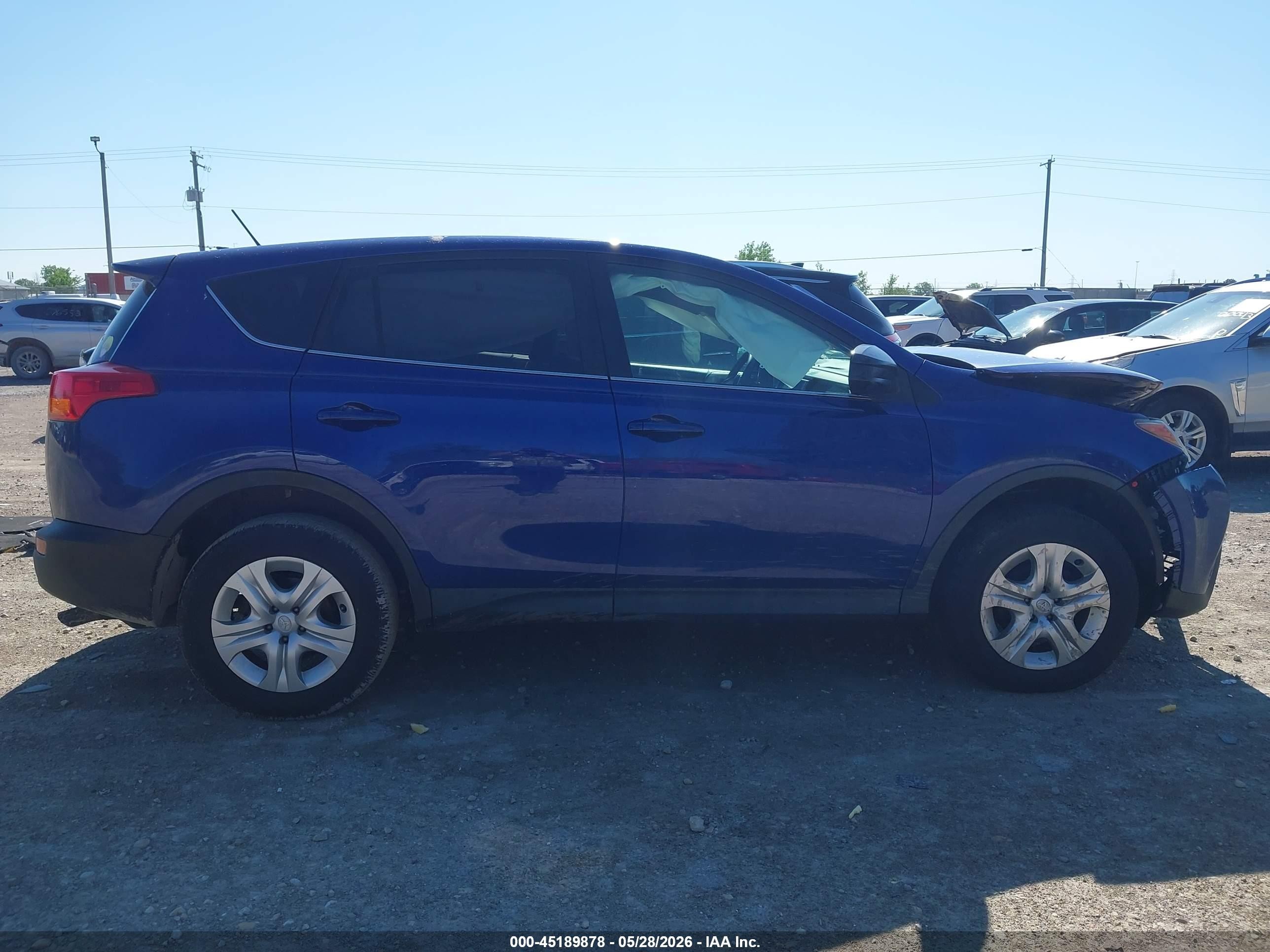 2015 Toyota Rav4 Le Blue vin: 2T3ZFREV1FW195089