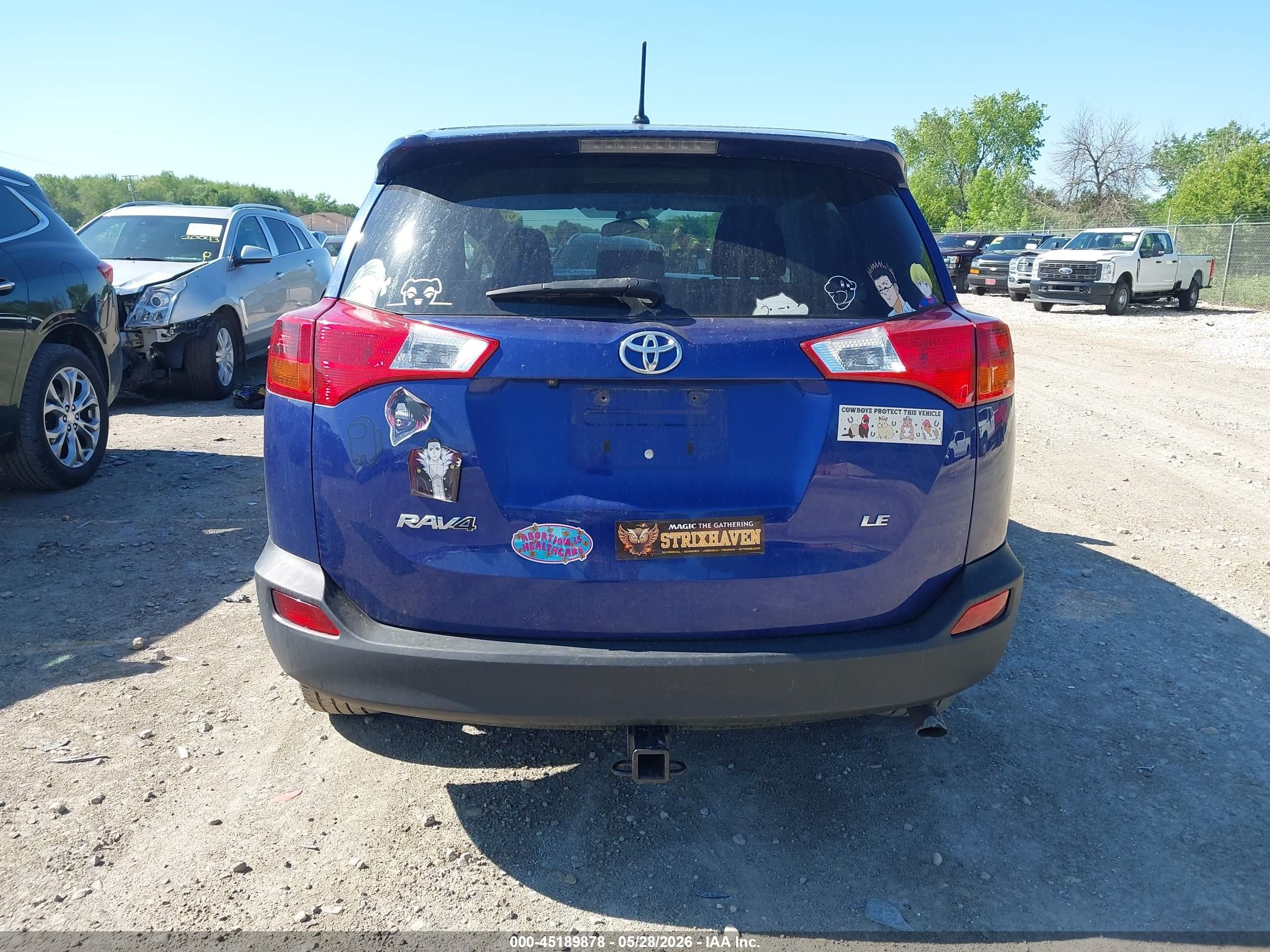 2015 Toyota Rav4 Le Blue vin: 2T3ZFREV1FW195089
