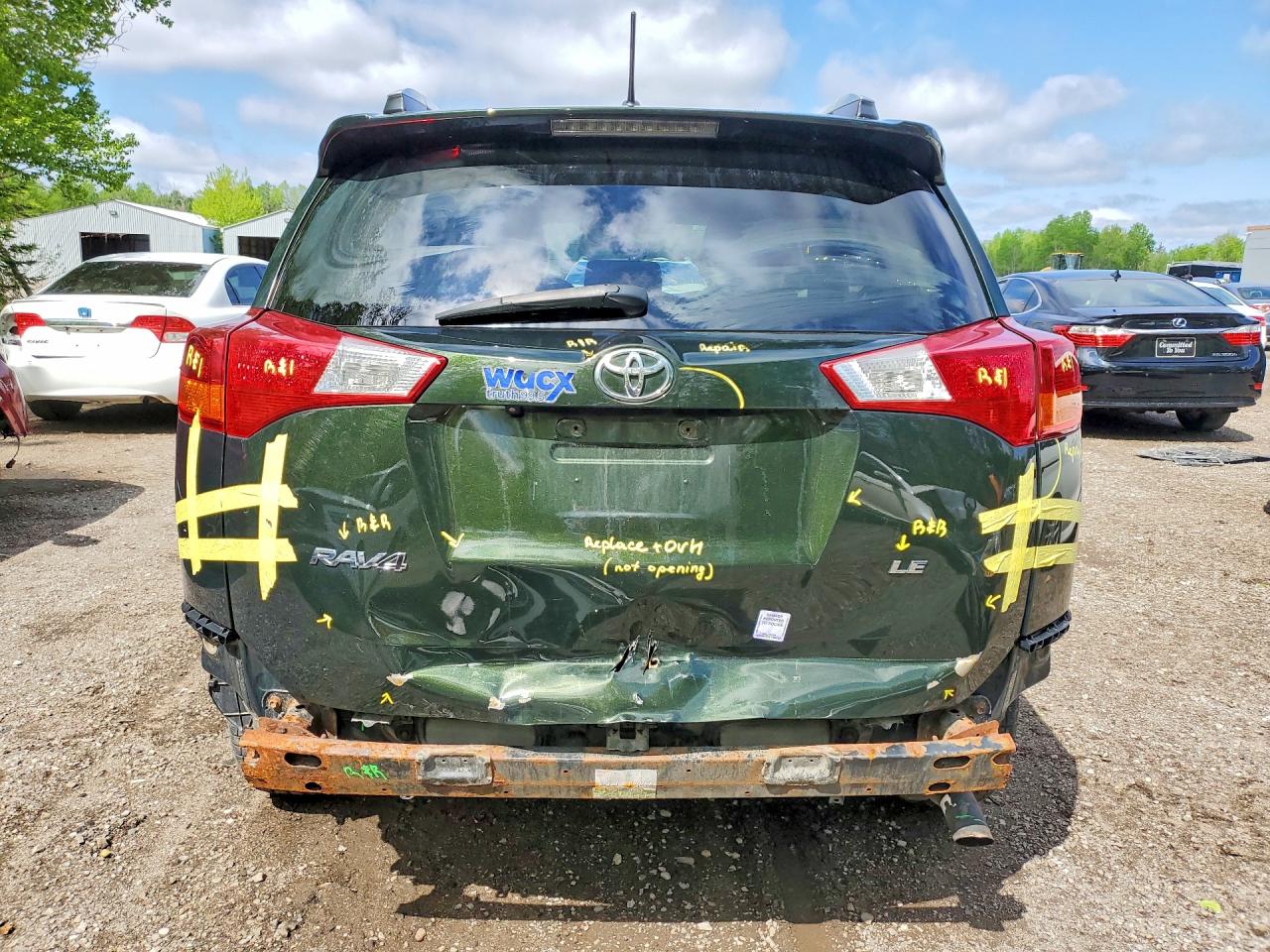 2013 Toyota Rav4 Le Green vin: 2T3ZFREV2DW009315