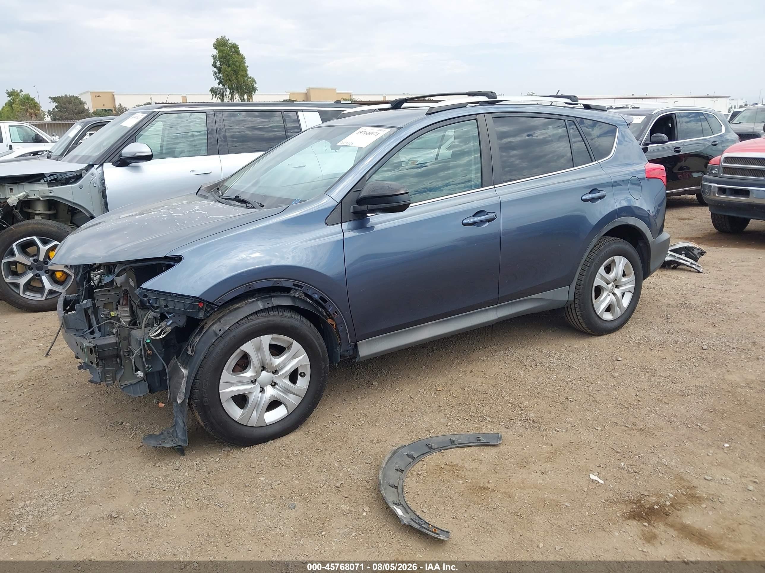 2013 Toyota Rav4 Le Blue vin: 2T3ZFREV2DW014255