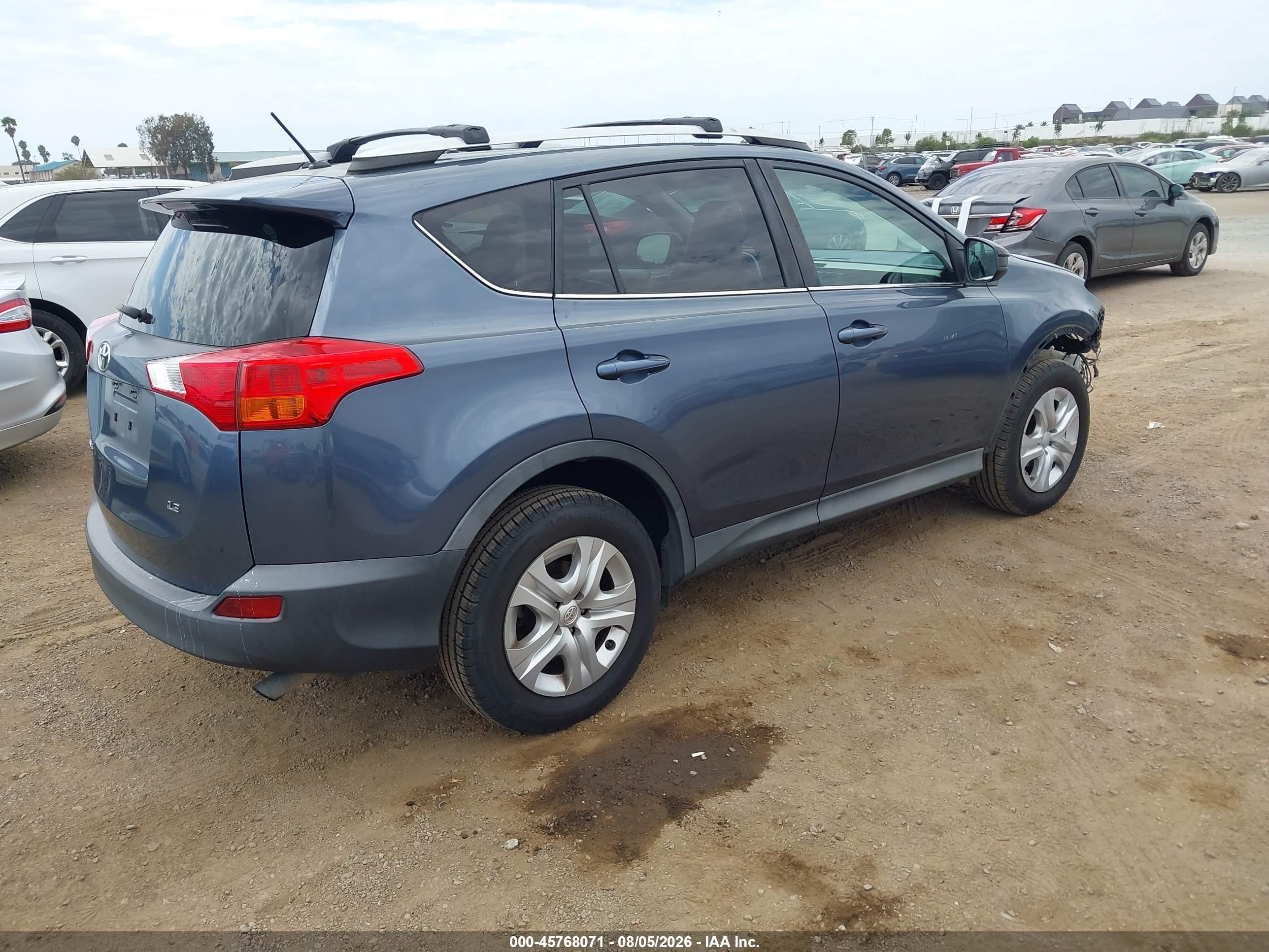 2013 Toyota Rav4 Le Blue vin: 2T3ZFREV2DW014255