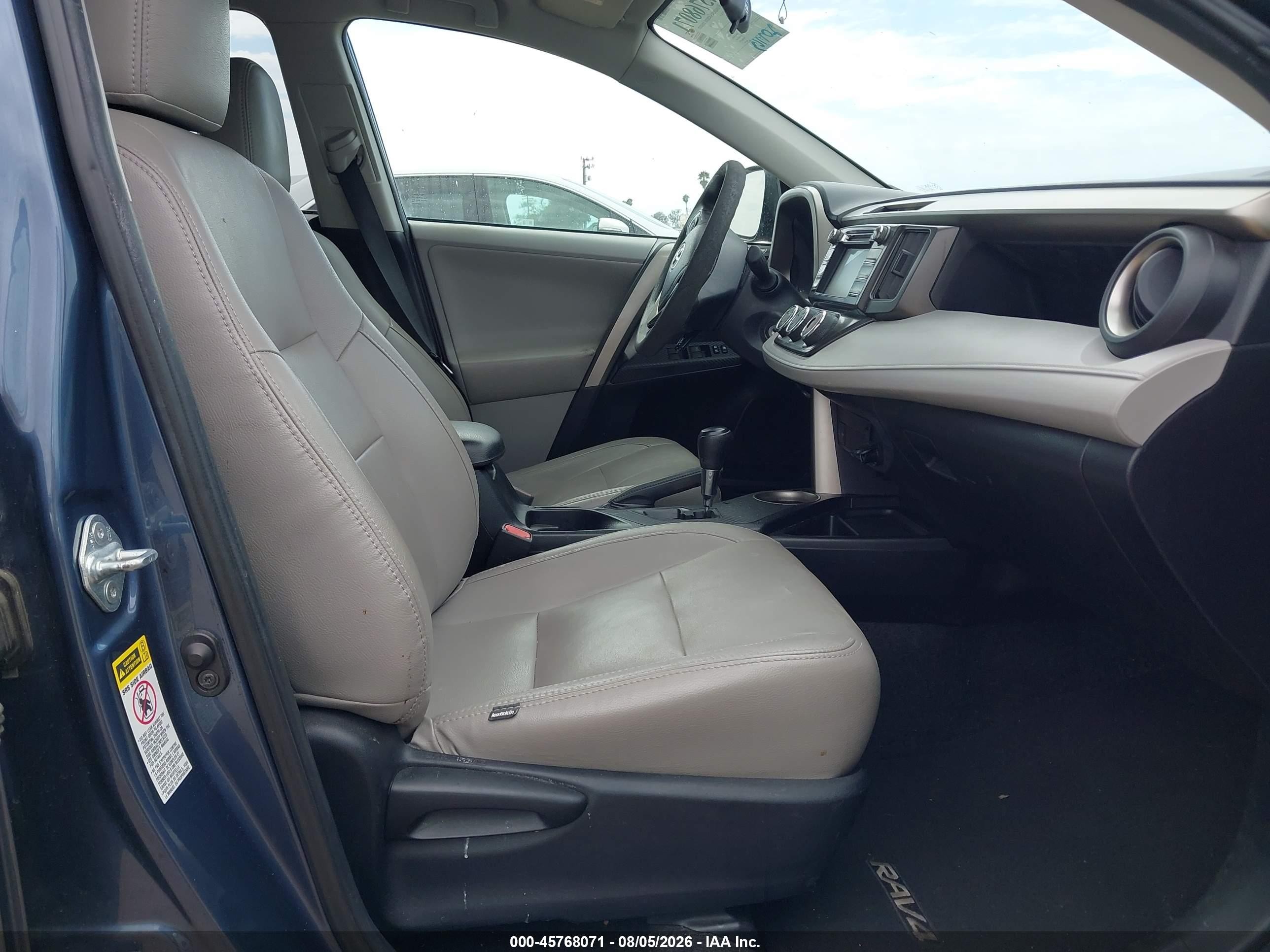 2013 Toyota Rav4 Le Blue vin: 2T3ZFREV2DW014255