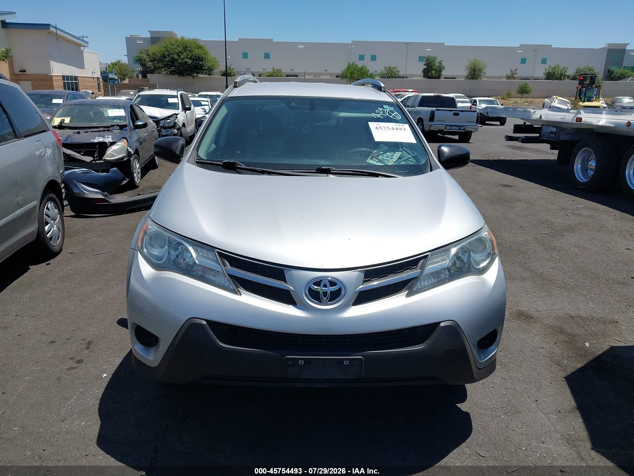 2013 Toyota Rav4 Le Silver vin: 2T3ZFREV2DW033839
