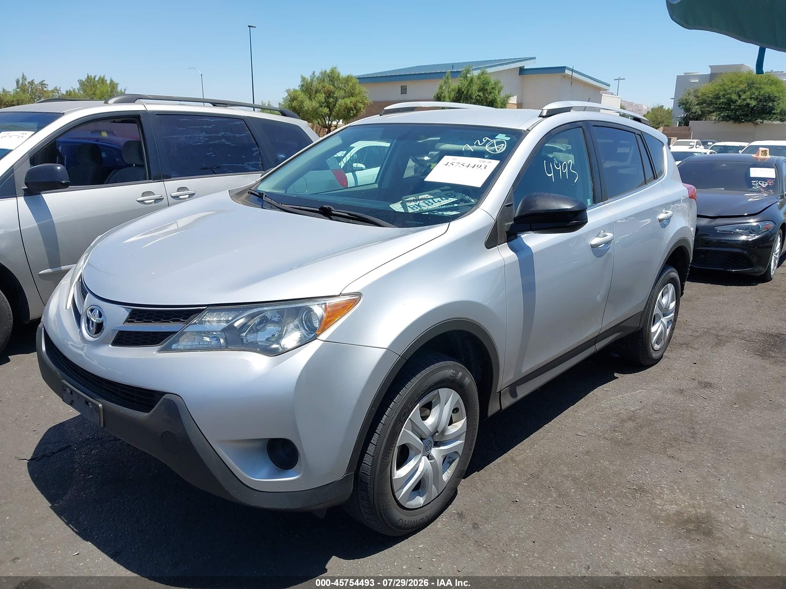 2013 Toyota Rav4 Le Silver vin: 2T3ZFREV2DW033839