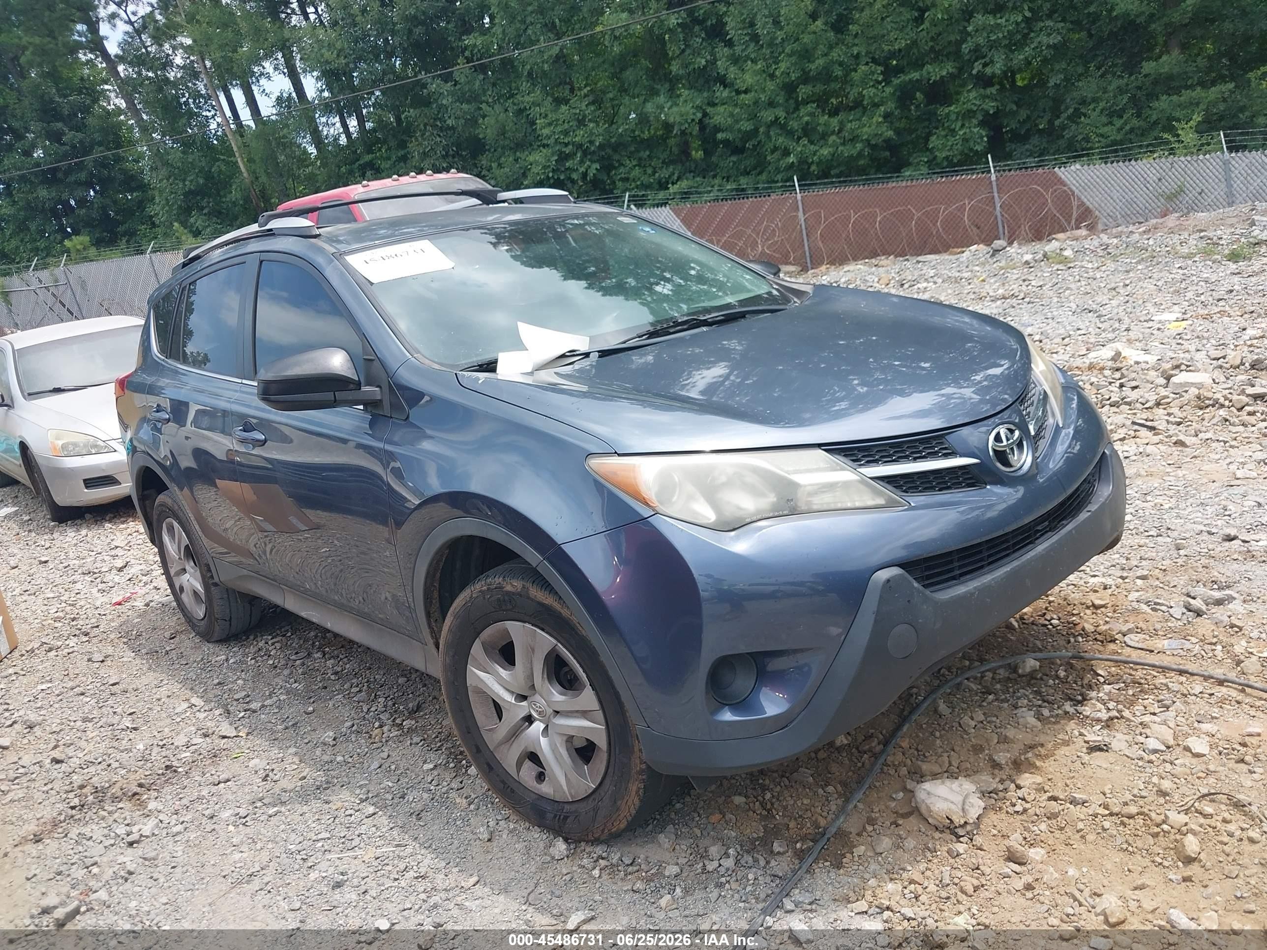 2014 Toyota Rav4 Le Blue vin: 2T3ZFREV2EW126698