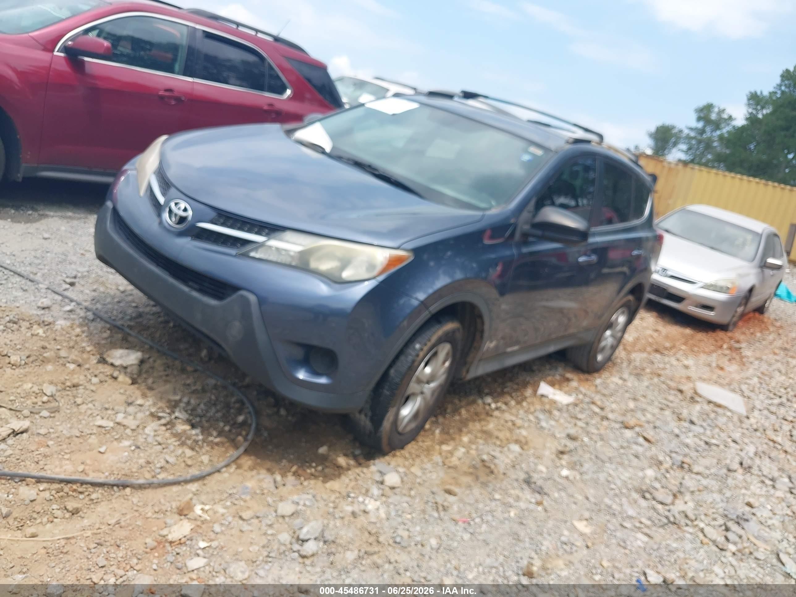 2014 Toyota Rav4 Le Blue vin: 2T3ZFREV2EW126698