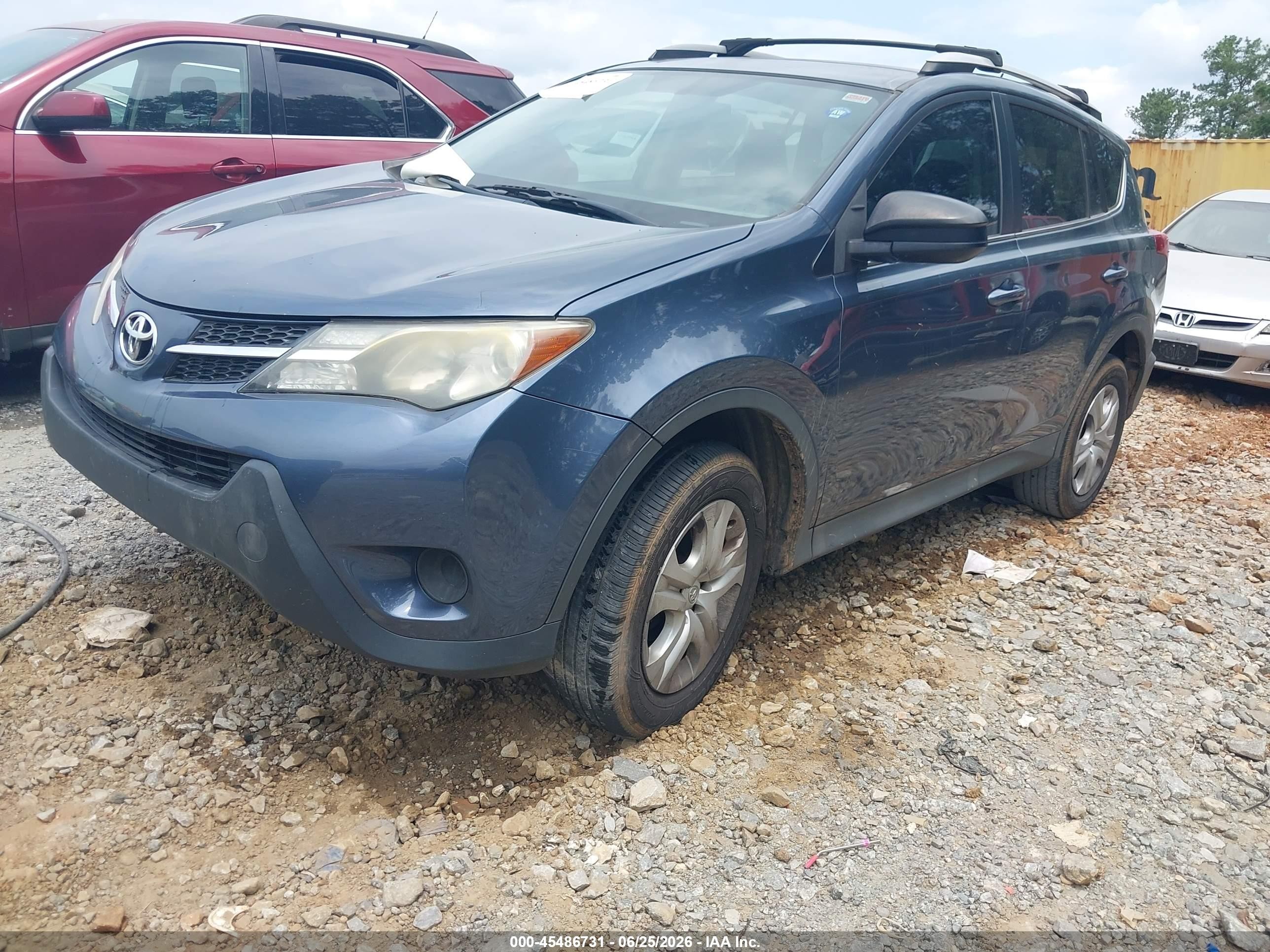 2014 Toyota Rav4 Le Blue vin: 2T3ZFREV2EW126698