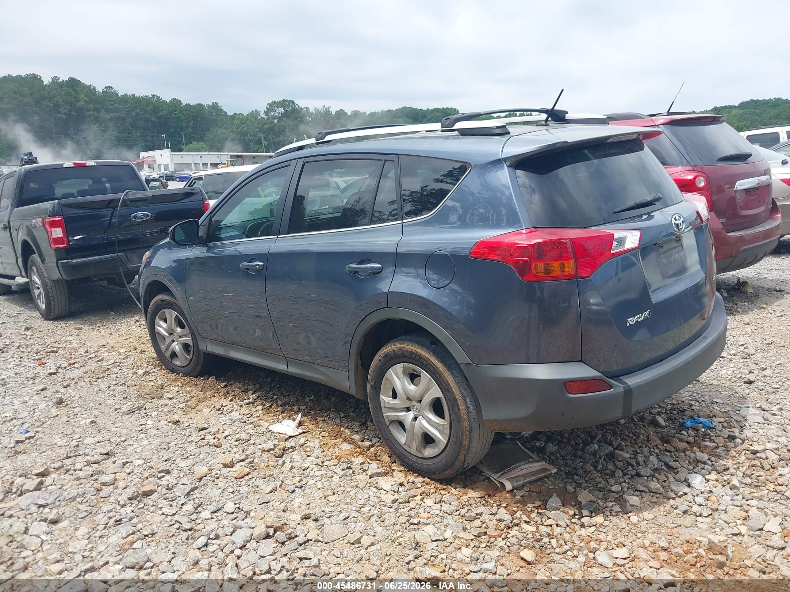 2014 Toyota Rav4 Le Blue vin: 2T3ZFREV2EW126698