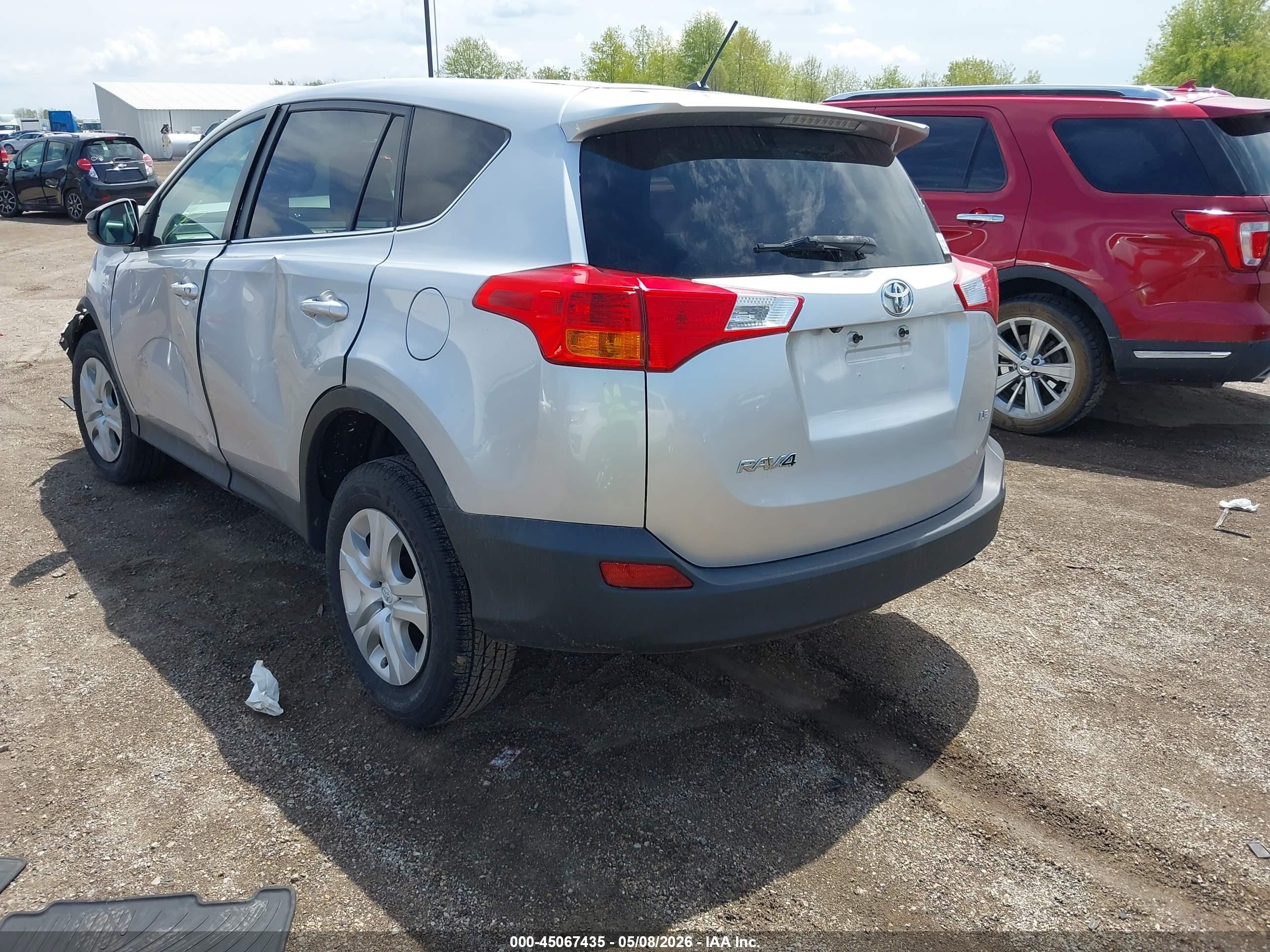 2014 Toyota Rav4 Le Silver vin: 2T3ZFREV2EW129777