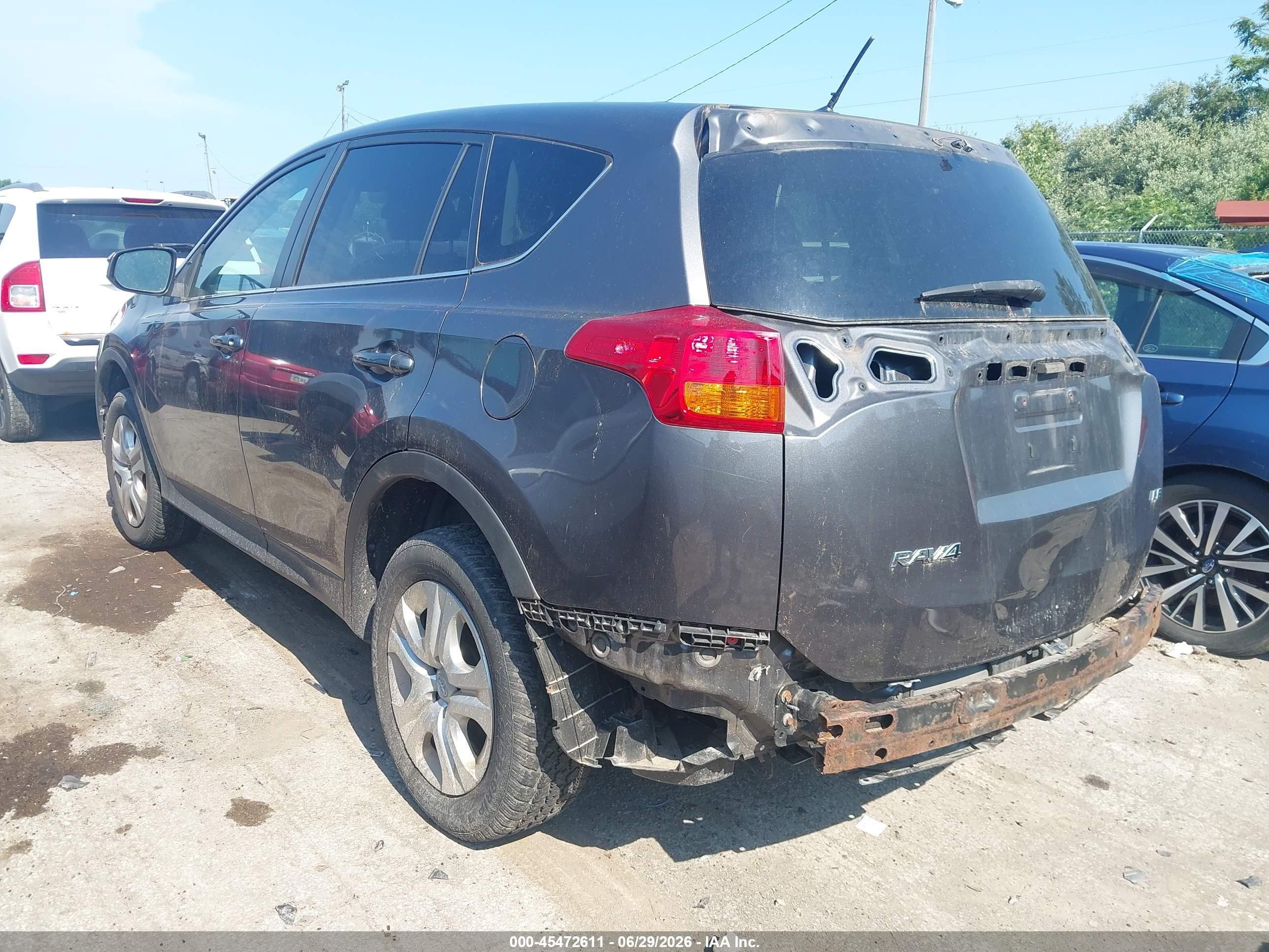 2015 Toyota Rav4 Le Gray vin: 2T3ZFREV2FW208206