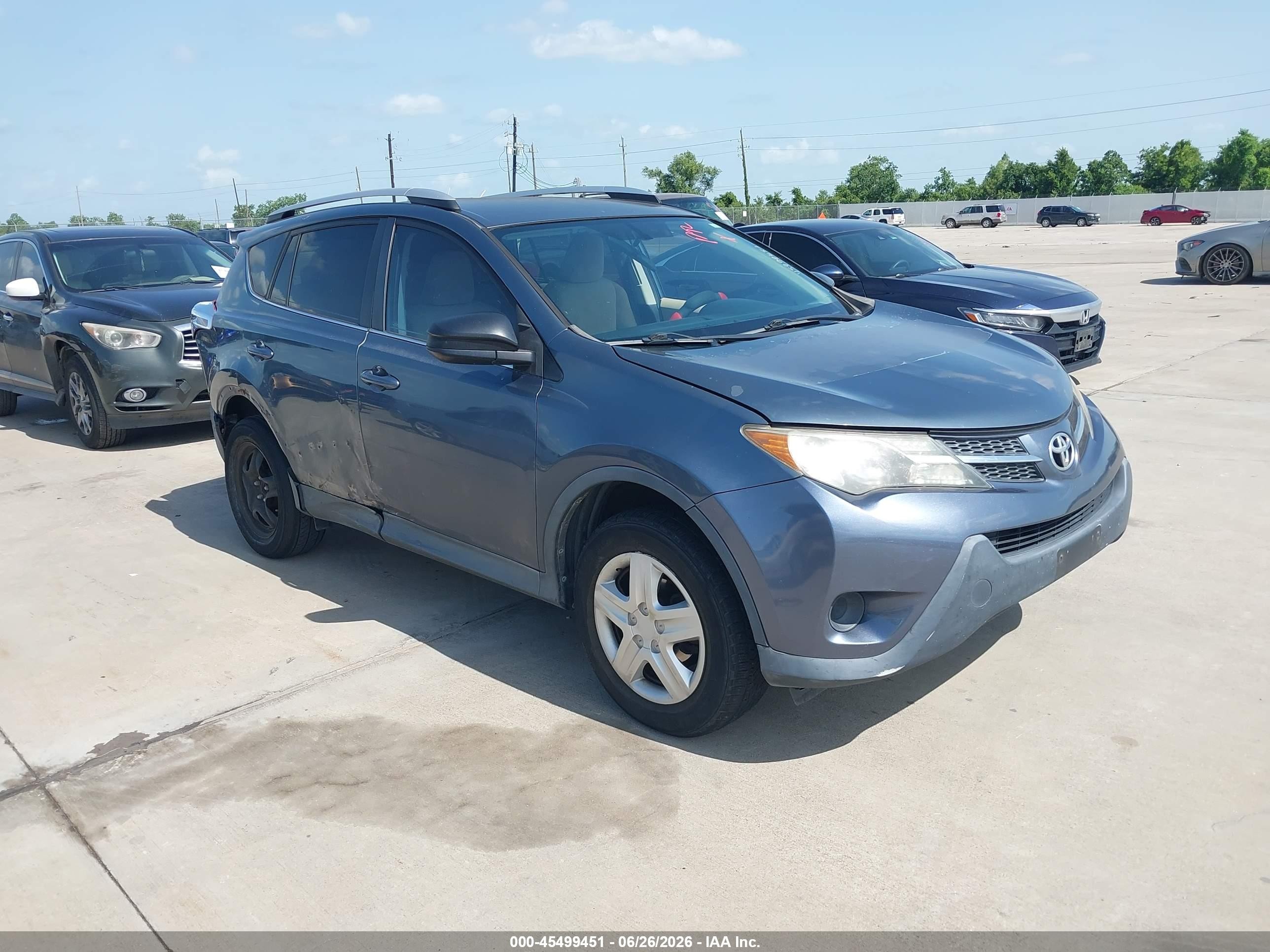 2013 Toyota Rav4 Le Blue vin: 2T3ZFREV3DW052576