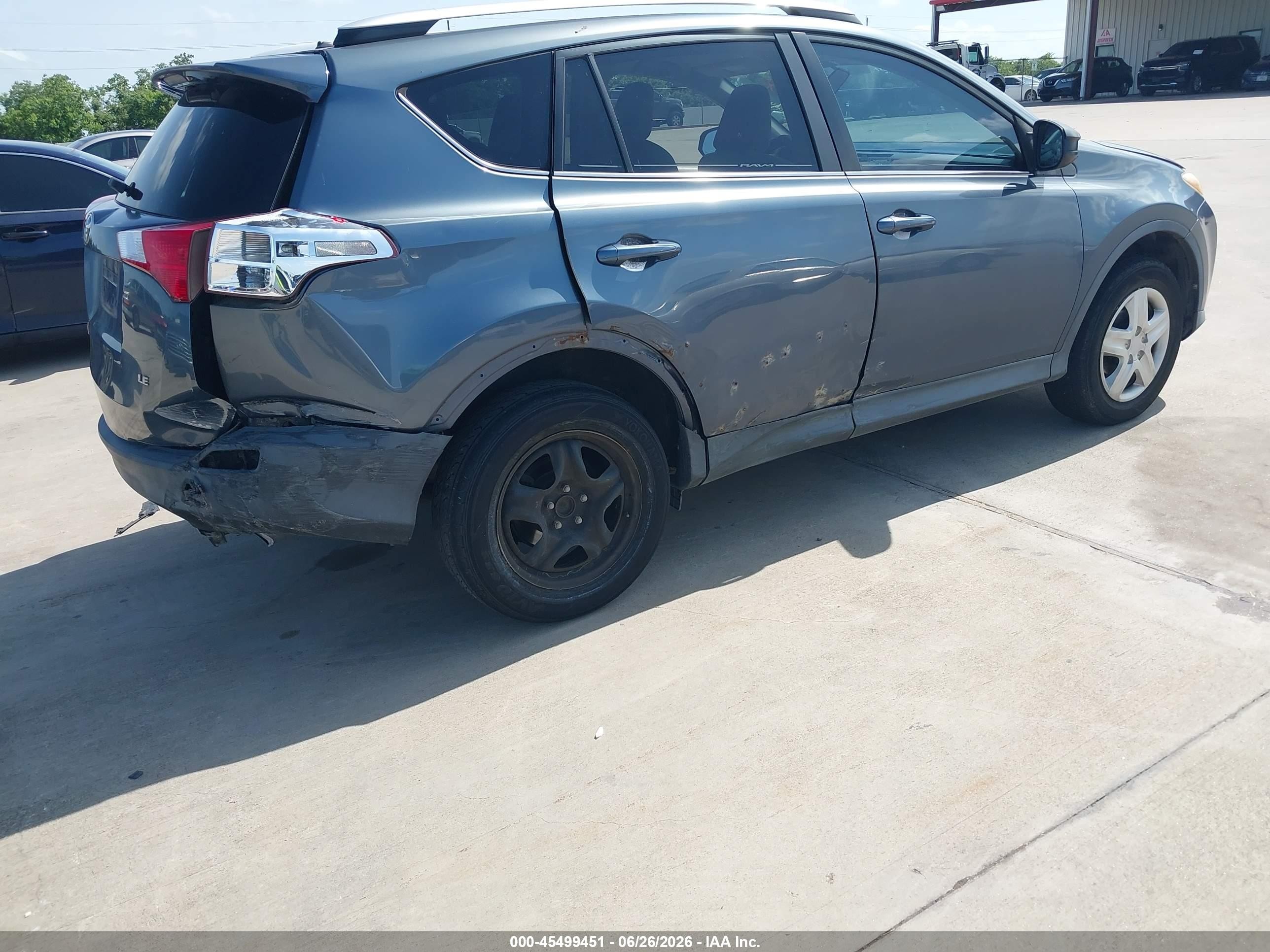 2013 Toyota Rav4 Le Blue vin: 2T3ZFREV3DW052576