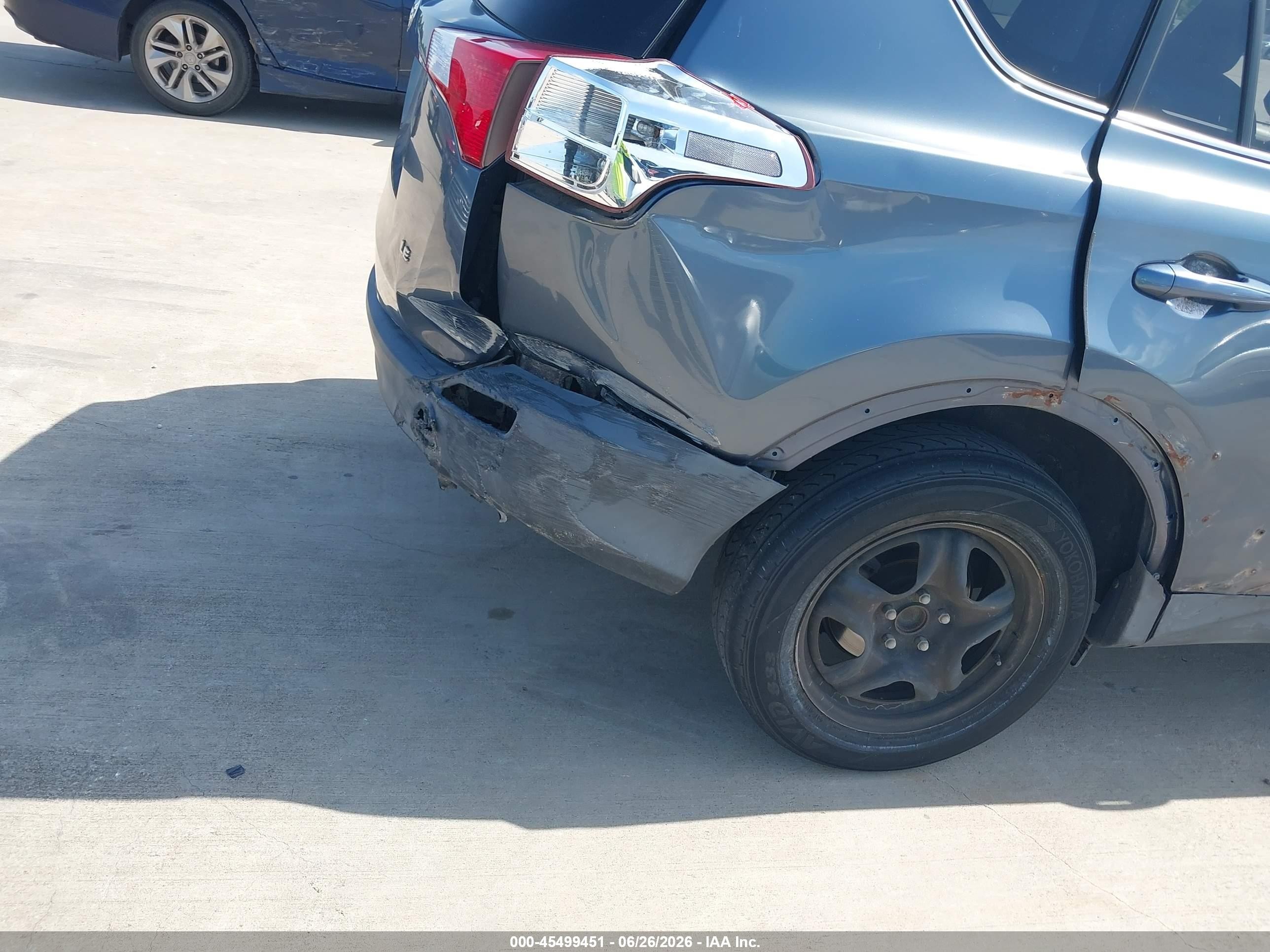 2013 Toyota Rav4 Le Blue vin: 2T3ZFREV3DW052576