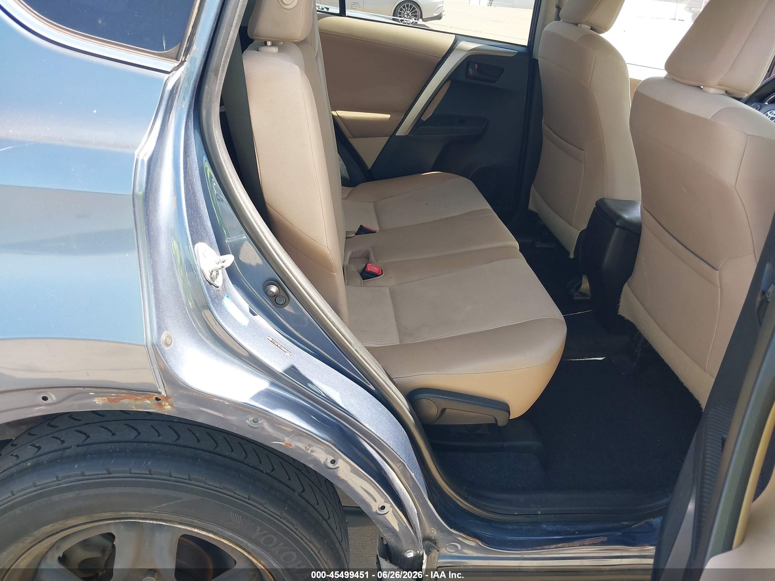 2013 Toyota Rav4 Le Blue vin: 2T3ZFREV3DW052576