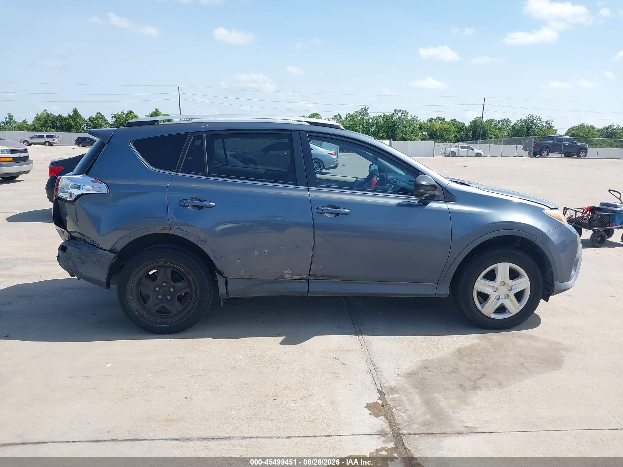2013 Toyota Rav4 Le Blue vin: 2T3ZFREV3DW052576
