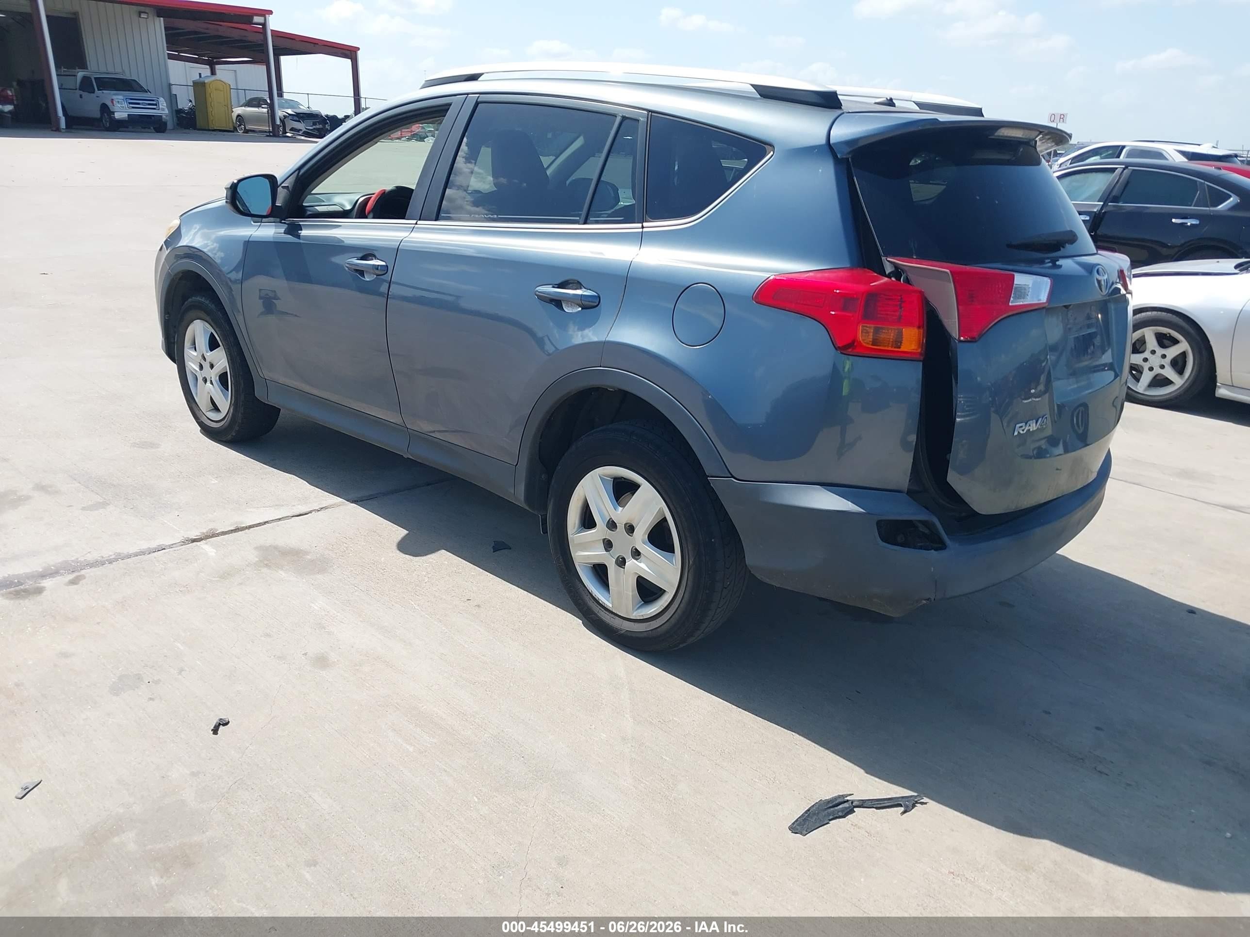 2013 Toyota Rav4 Le Blue vin: 2T3ZFREV3DW052576