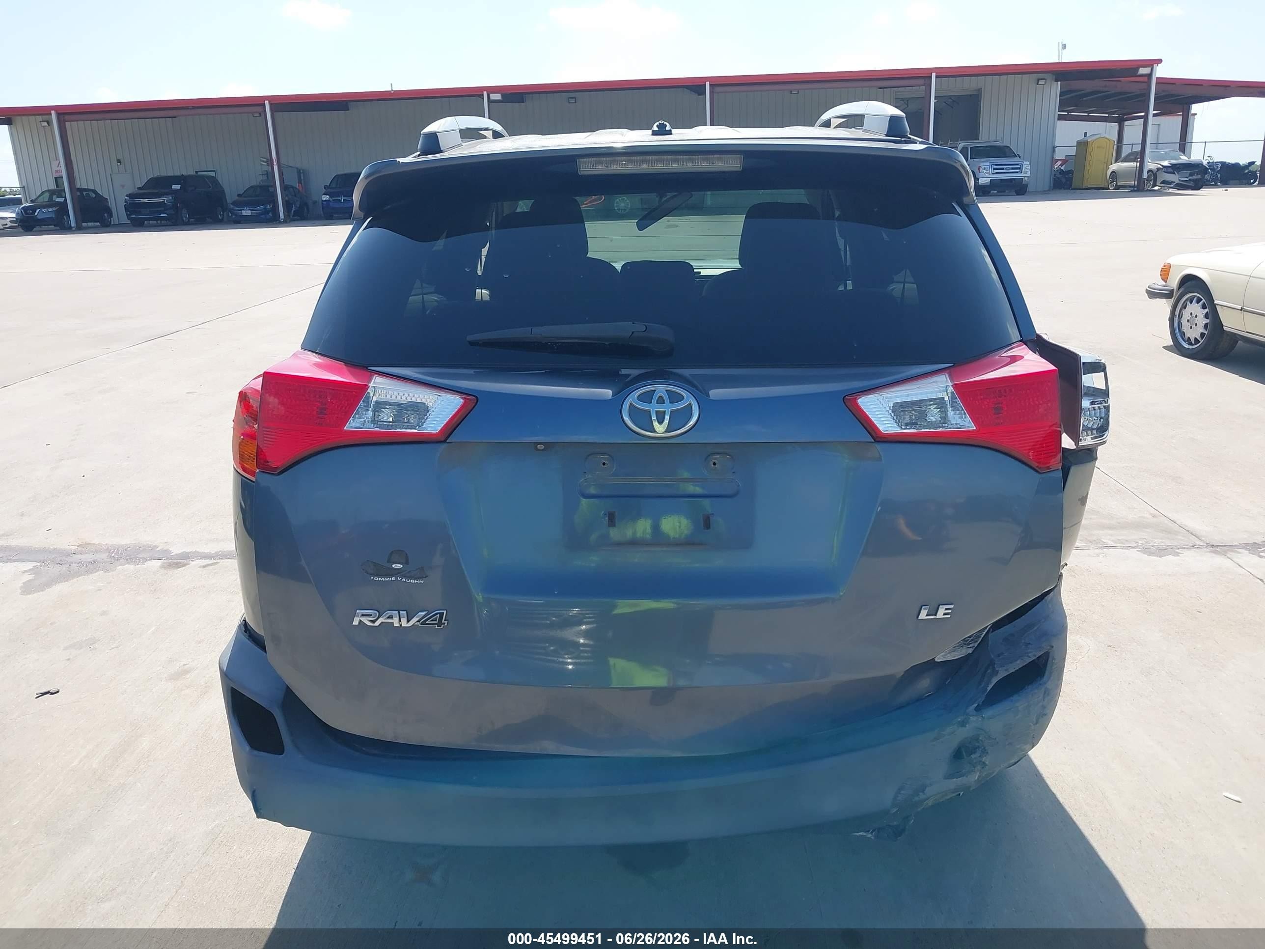 2013 Toyota Rav4 Le Blue vin: 2T3ZFREV3DW052576
