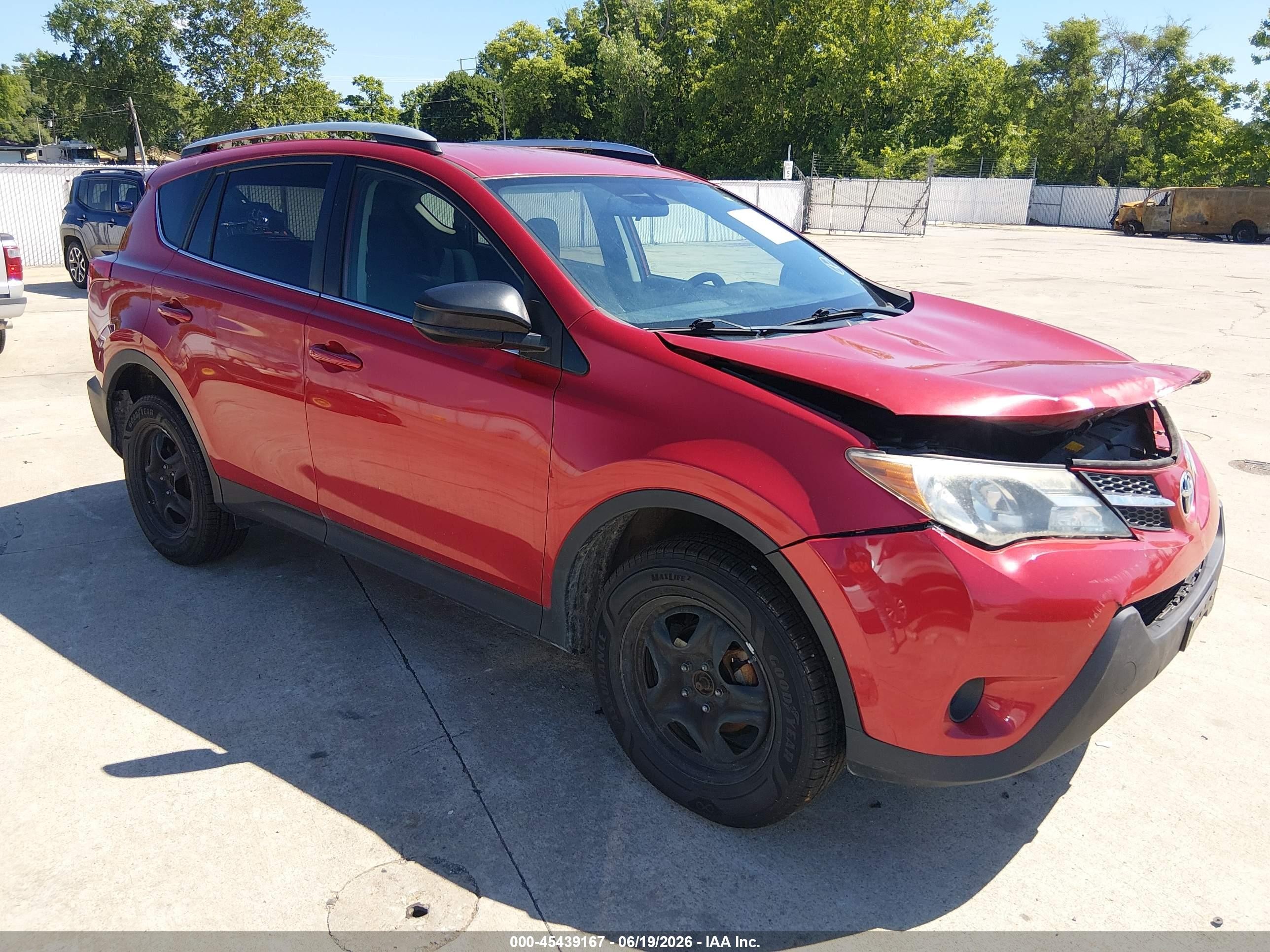 2014 Toyota Rav4 Le Red vin: 2T3ZFREV3EW090942