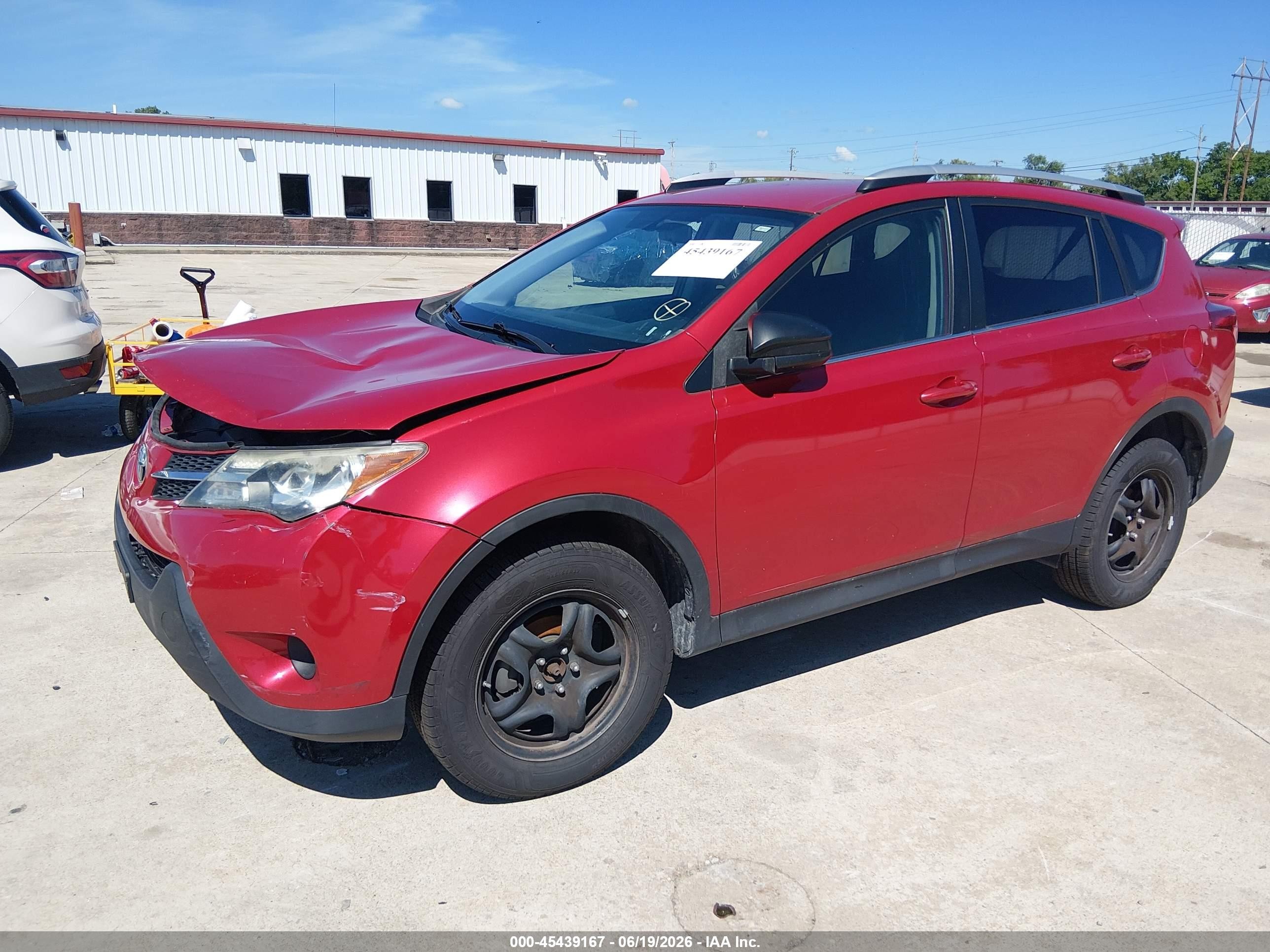 2014 Toyota Rav4 Le Red vin: 2T3ZFREV3EW090942