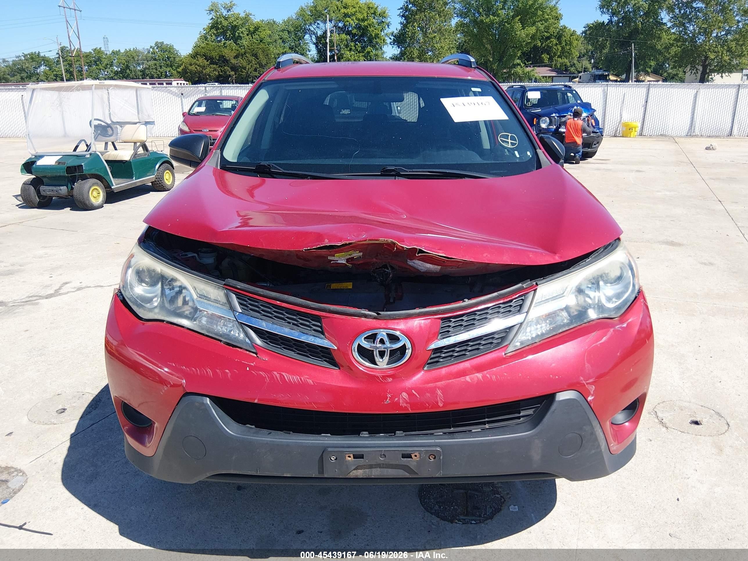 2014 Toyota Rav4 Le Red vin: 2T3ZFREV3EW090942