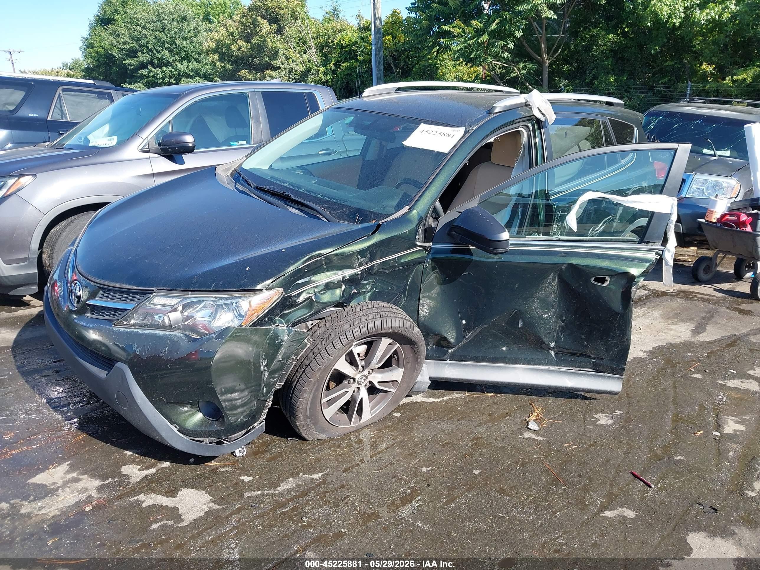 2013 Toyota Rav4 Le Green vin: 2T3ZFREV4DW004939