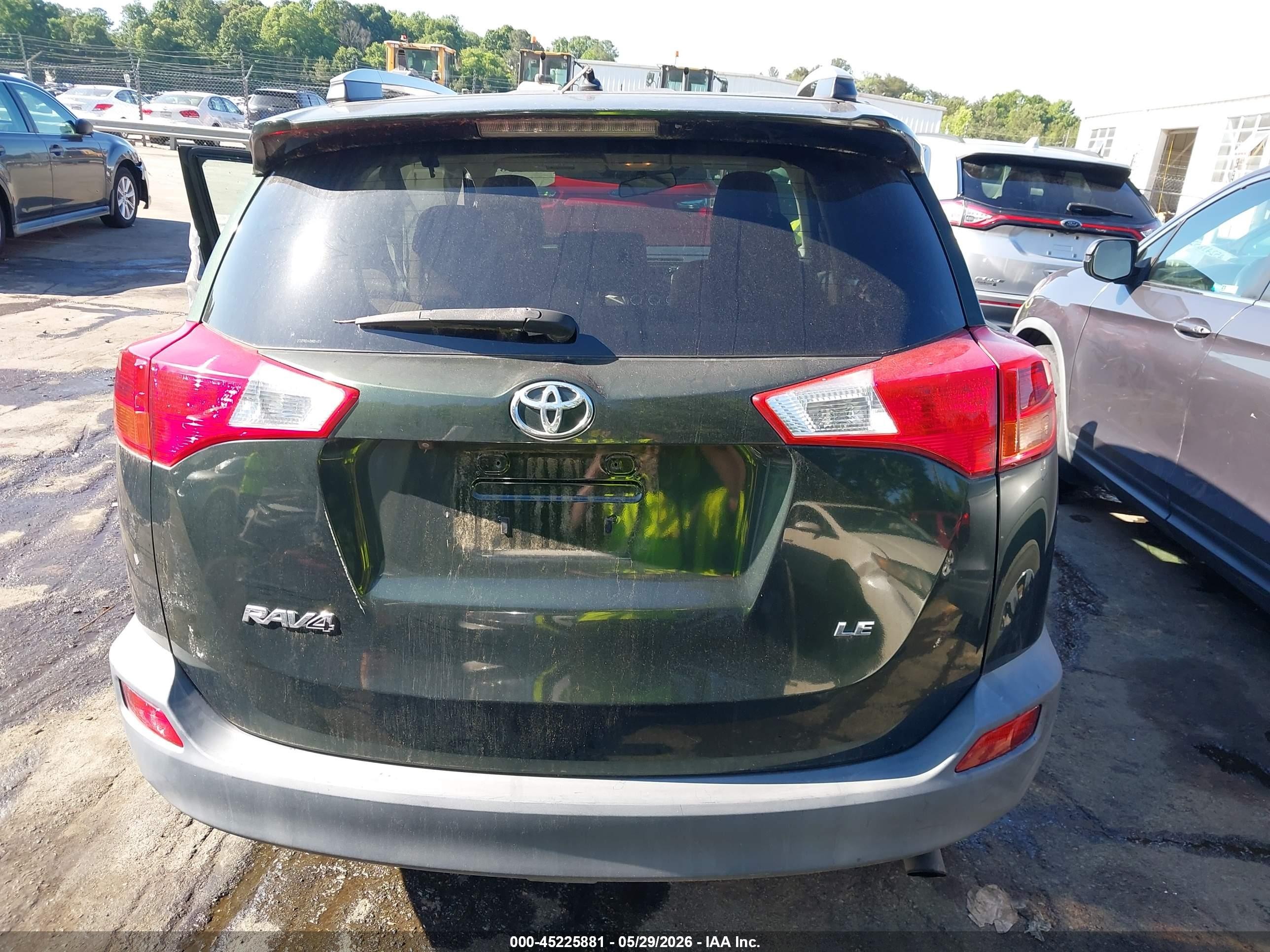 2013 Toyota Rav4 Le Green vin: 2T3ZFREV4DW004939