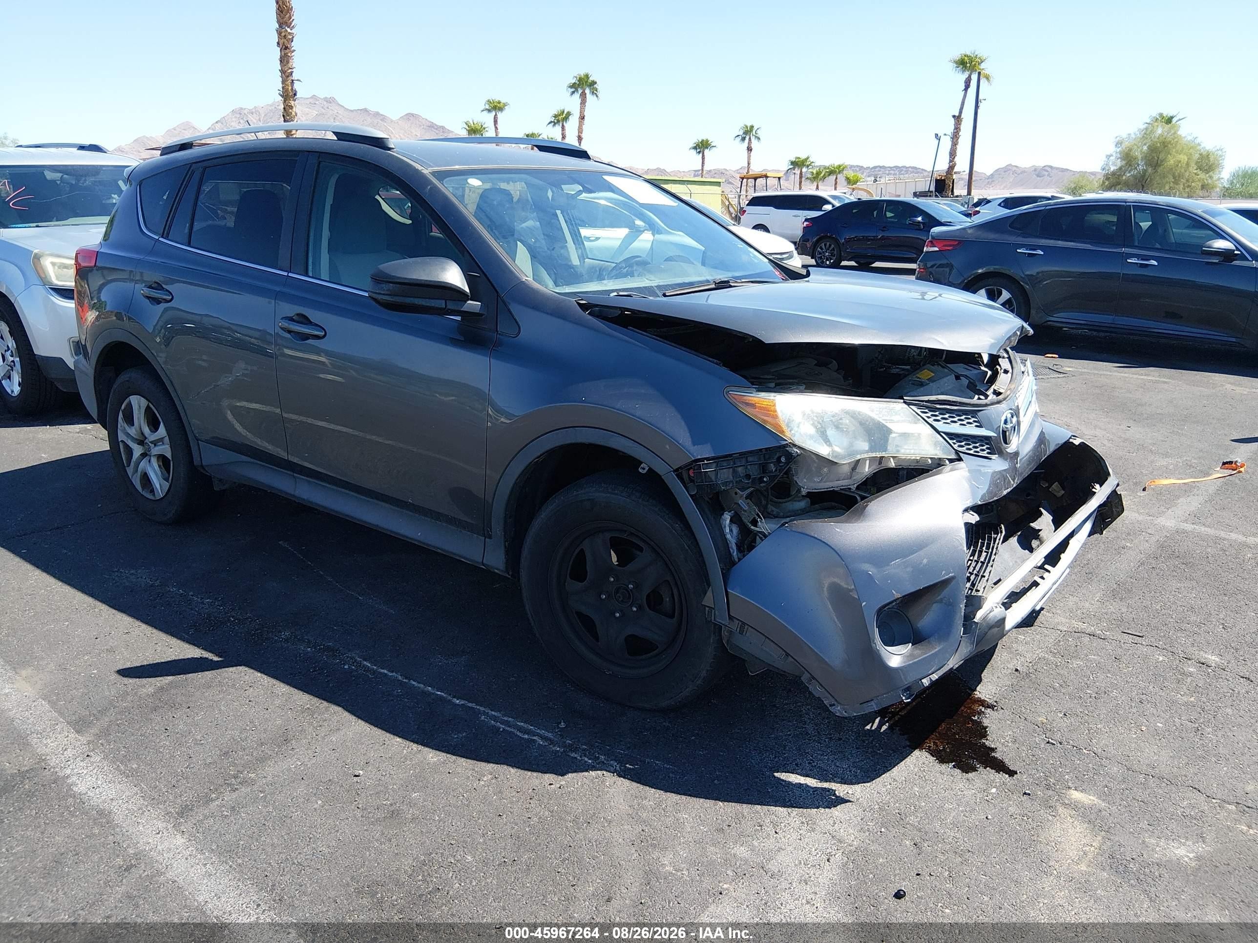 2013 Toyota Rav4 Le Gray vin: 2T3ZFREV4DW012197