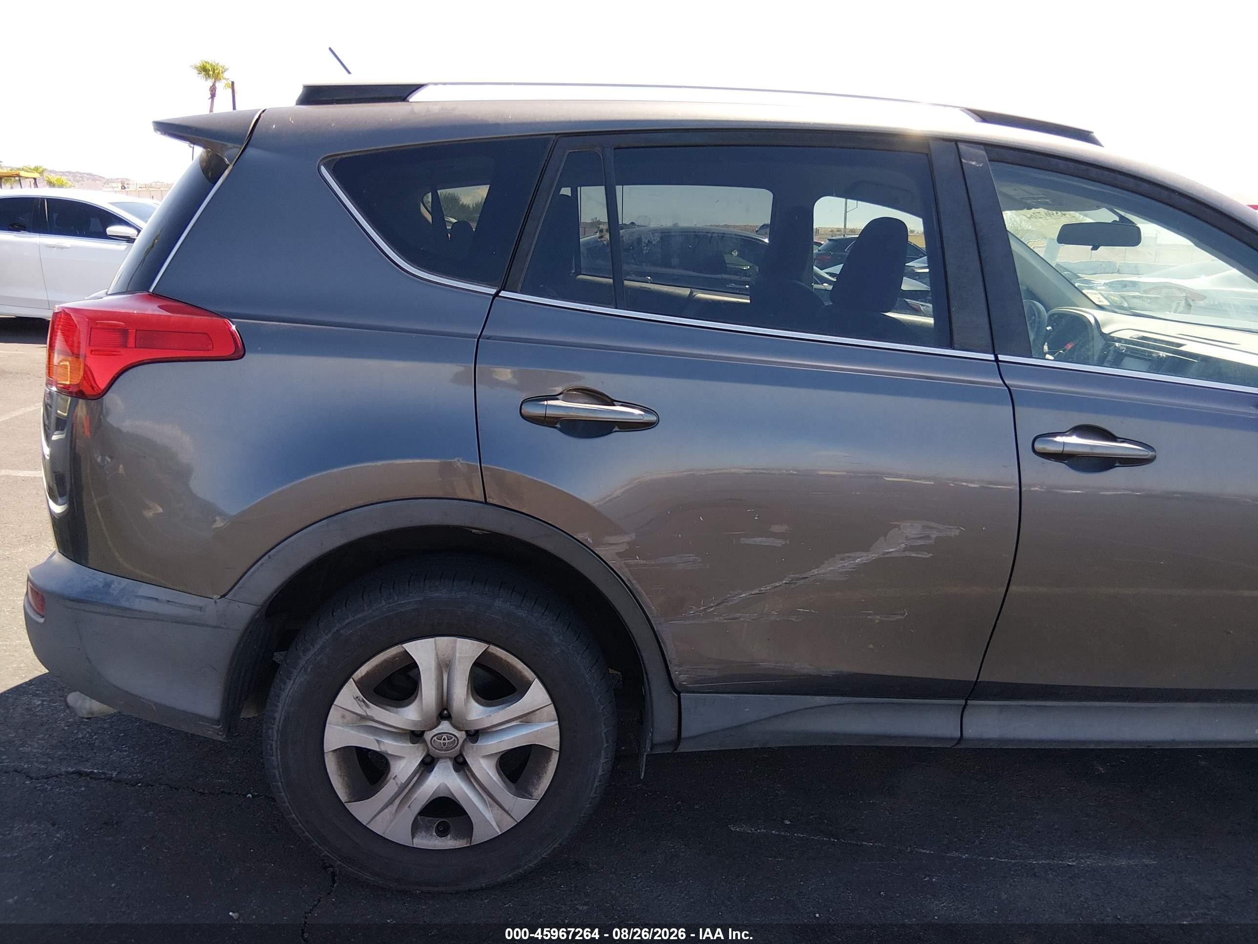 2013 Toyota Rav4 Le Gray vin: 2T3ZFREV4DW012197