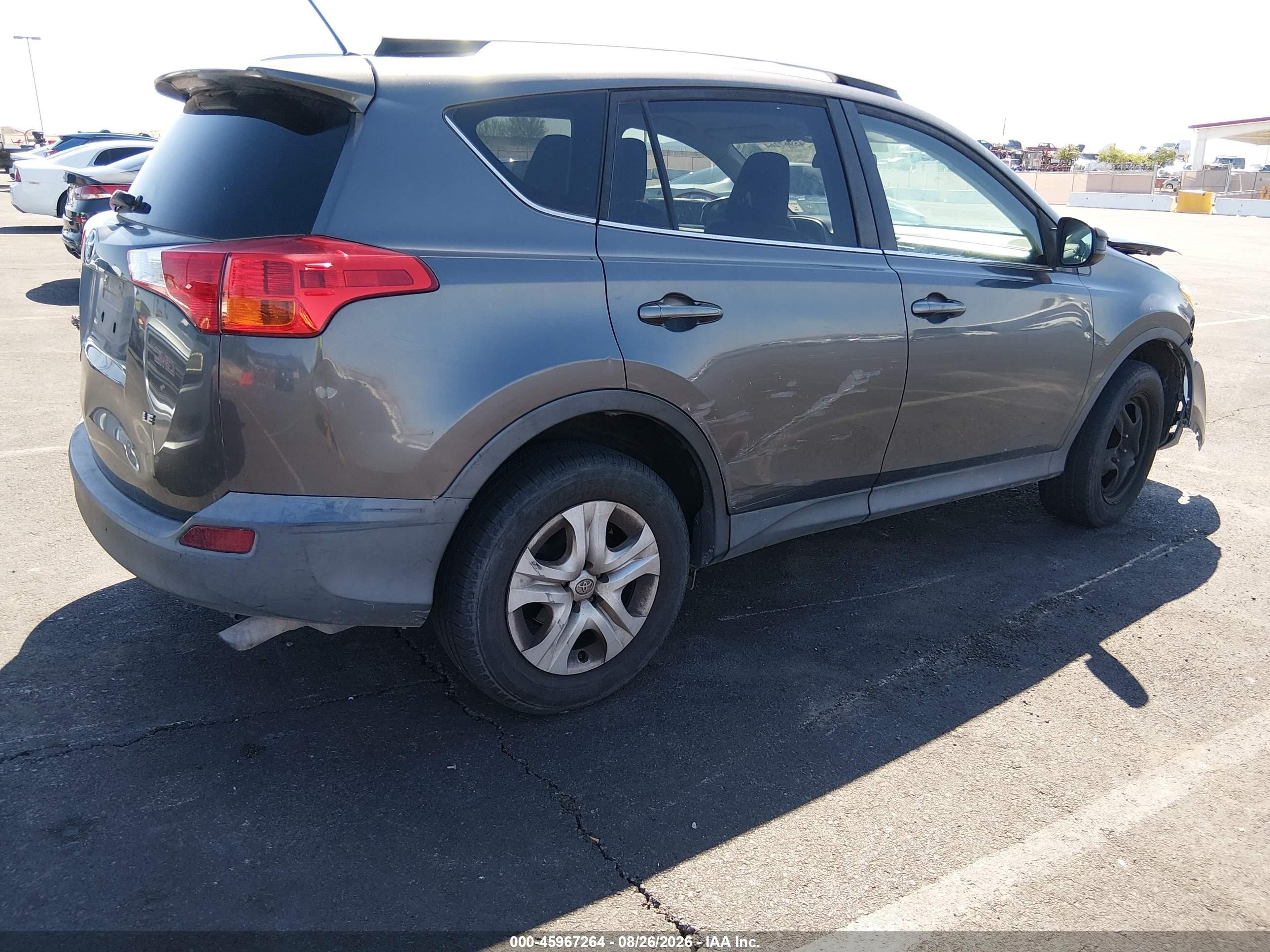 2013 Toyota Rav4 Le Gray vin: 2T3ZFREV4DW012197