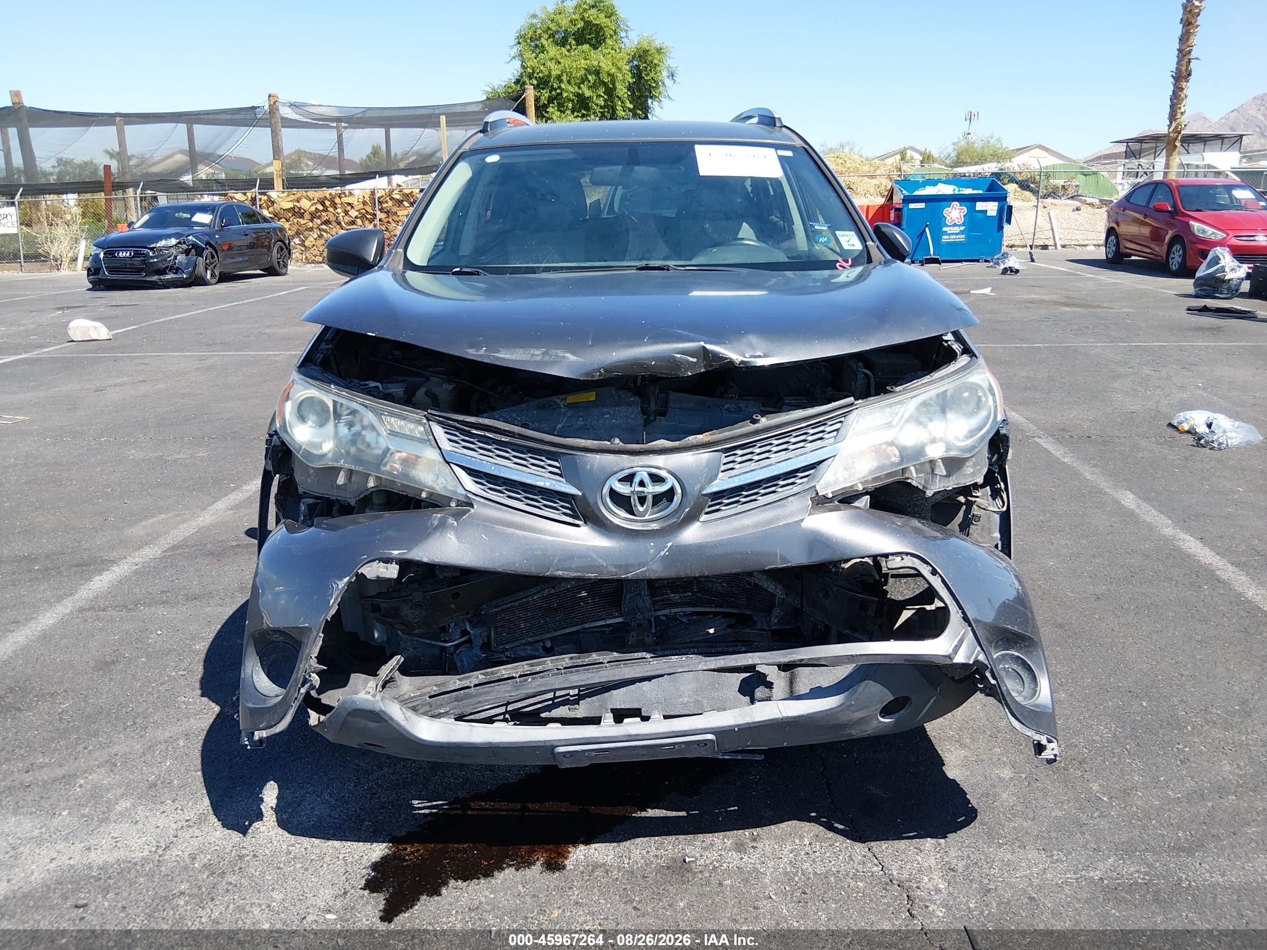 2013 Toyota Rav4 Le Gray vin: 2T3ZFREV4DW012197