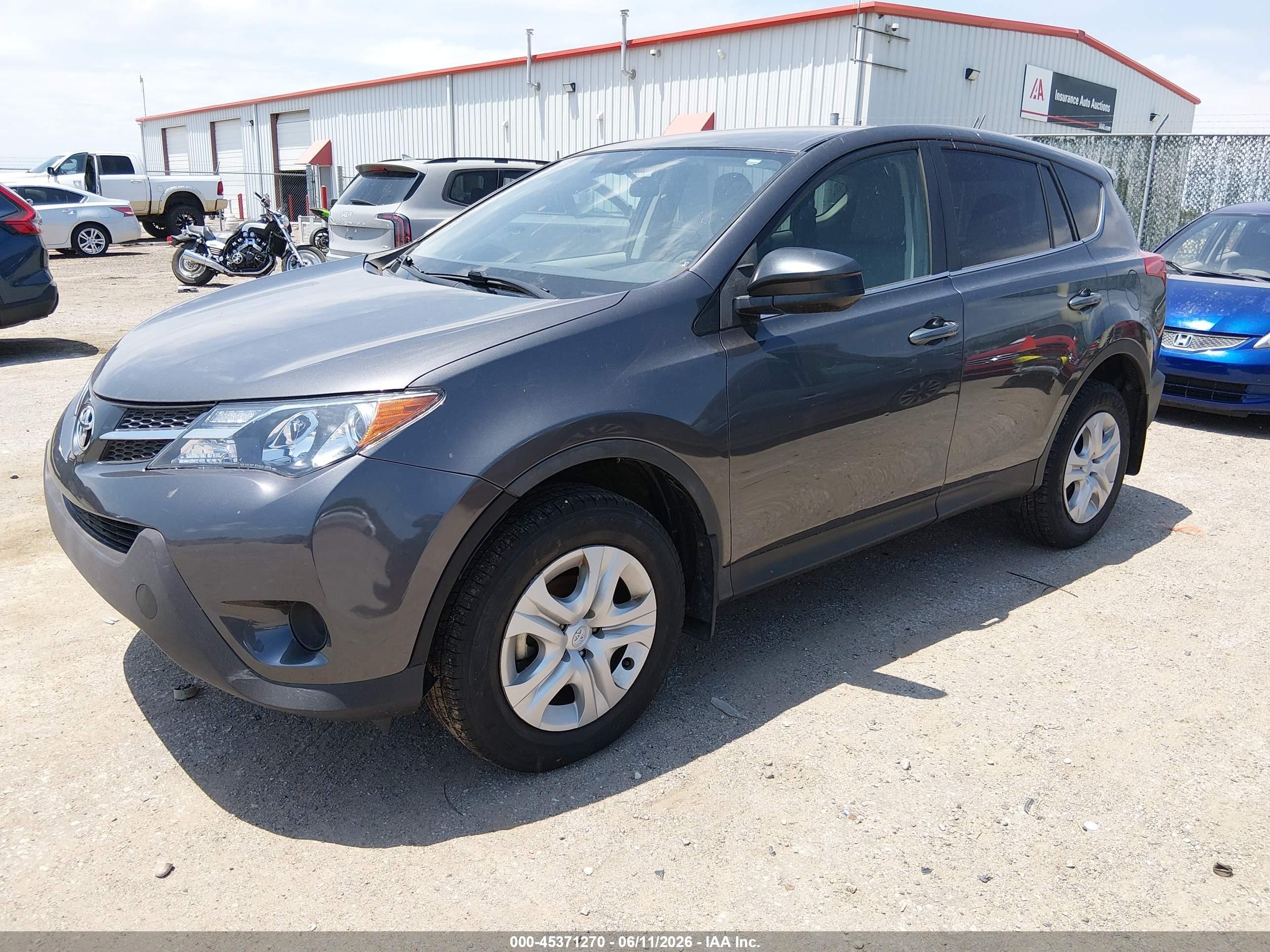 2013 Toyota Rav4 Le Серый vin: 2T3ZFREV4DW037410